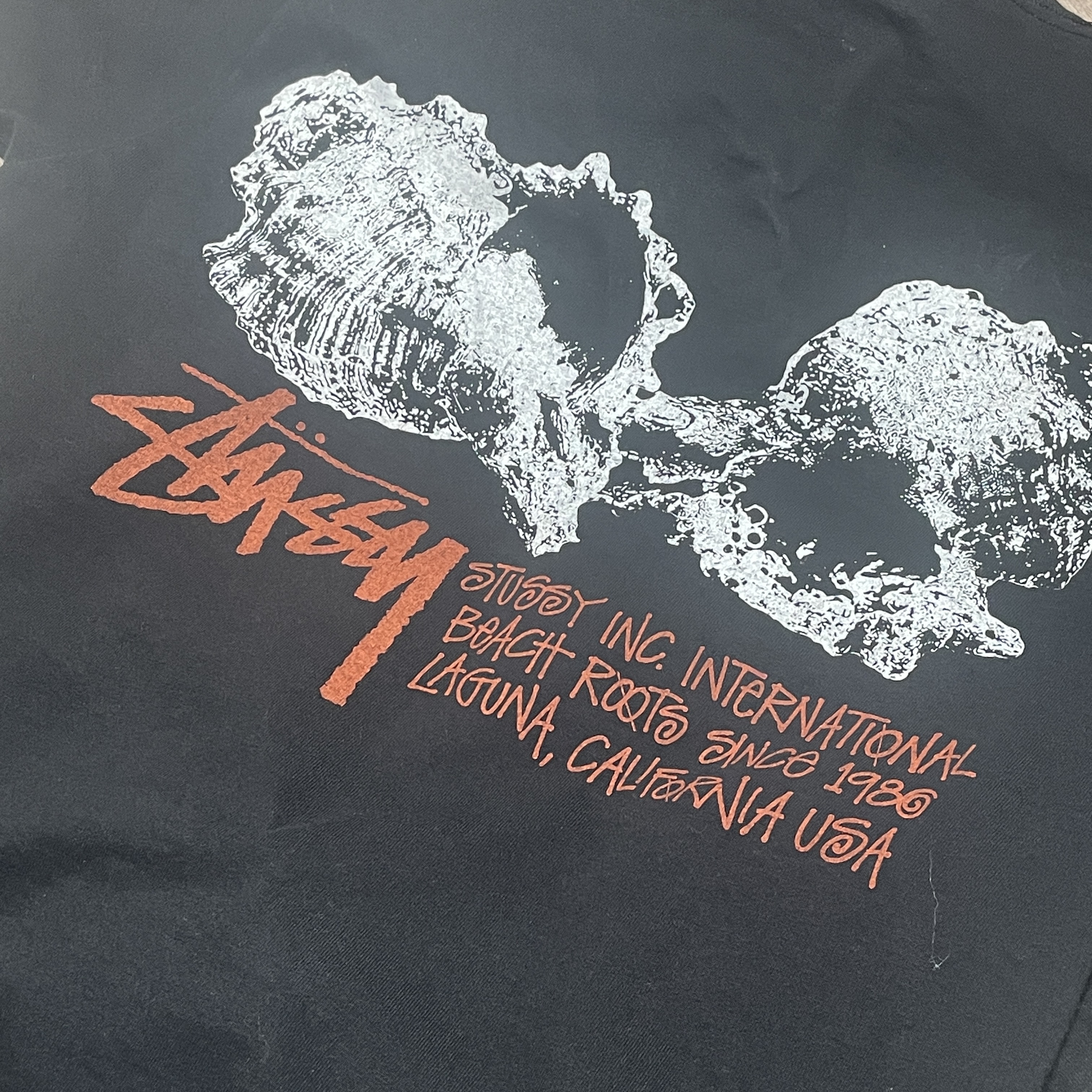 Stussy Shells T-Shirt Black 착용 스타일