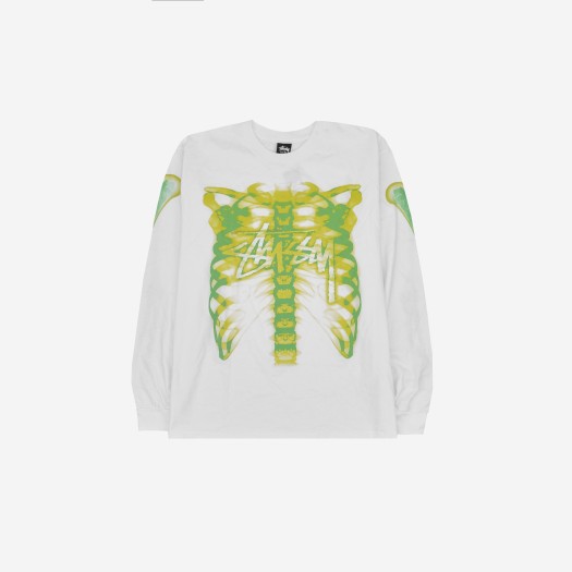 Stussy Rib Cage LS T-Shirt White