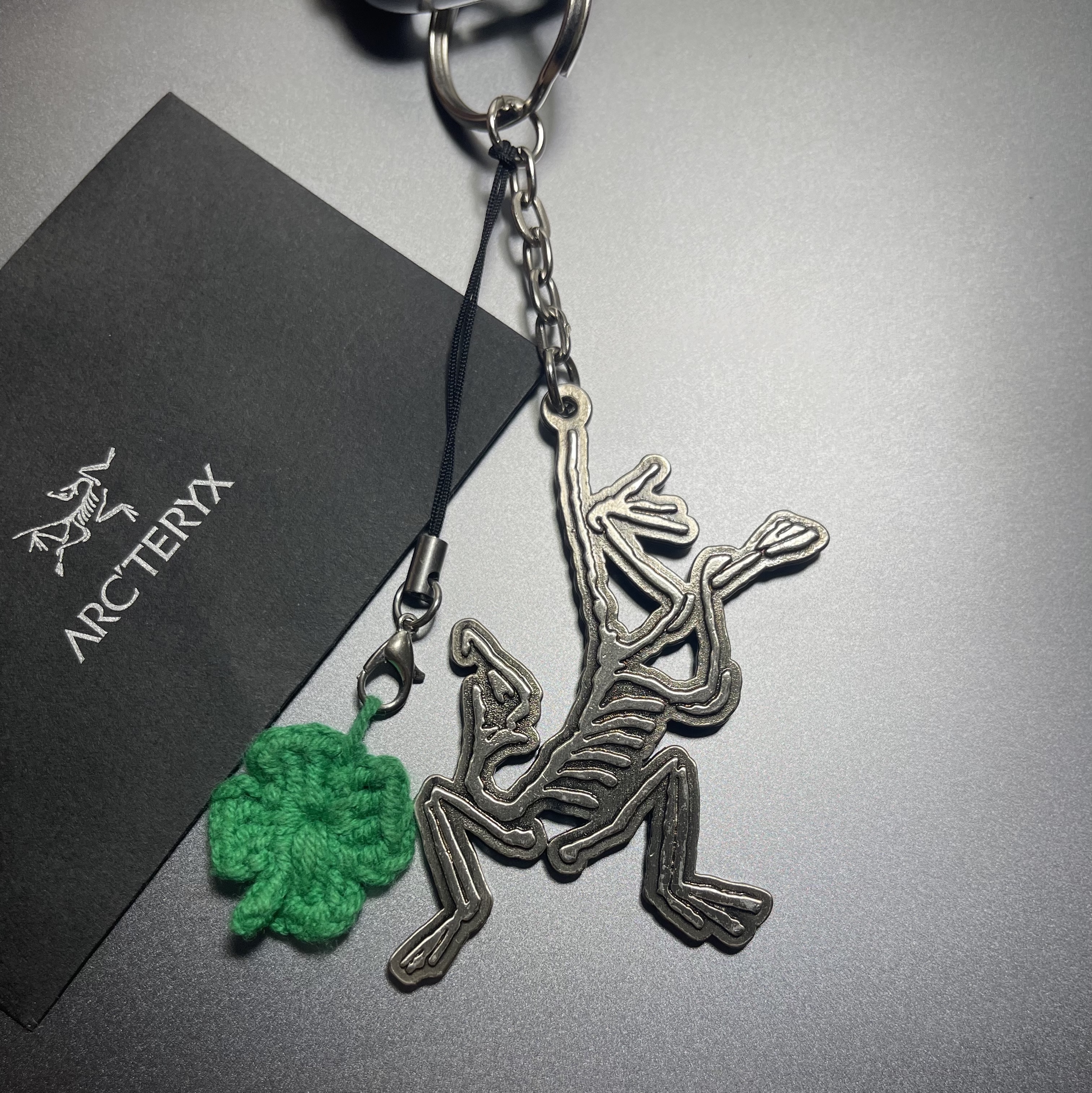 Arc'teryx Keyring Metal 착용 스타일