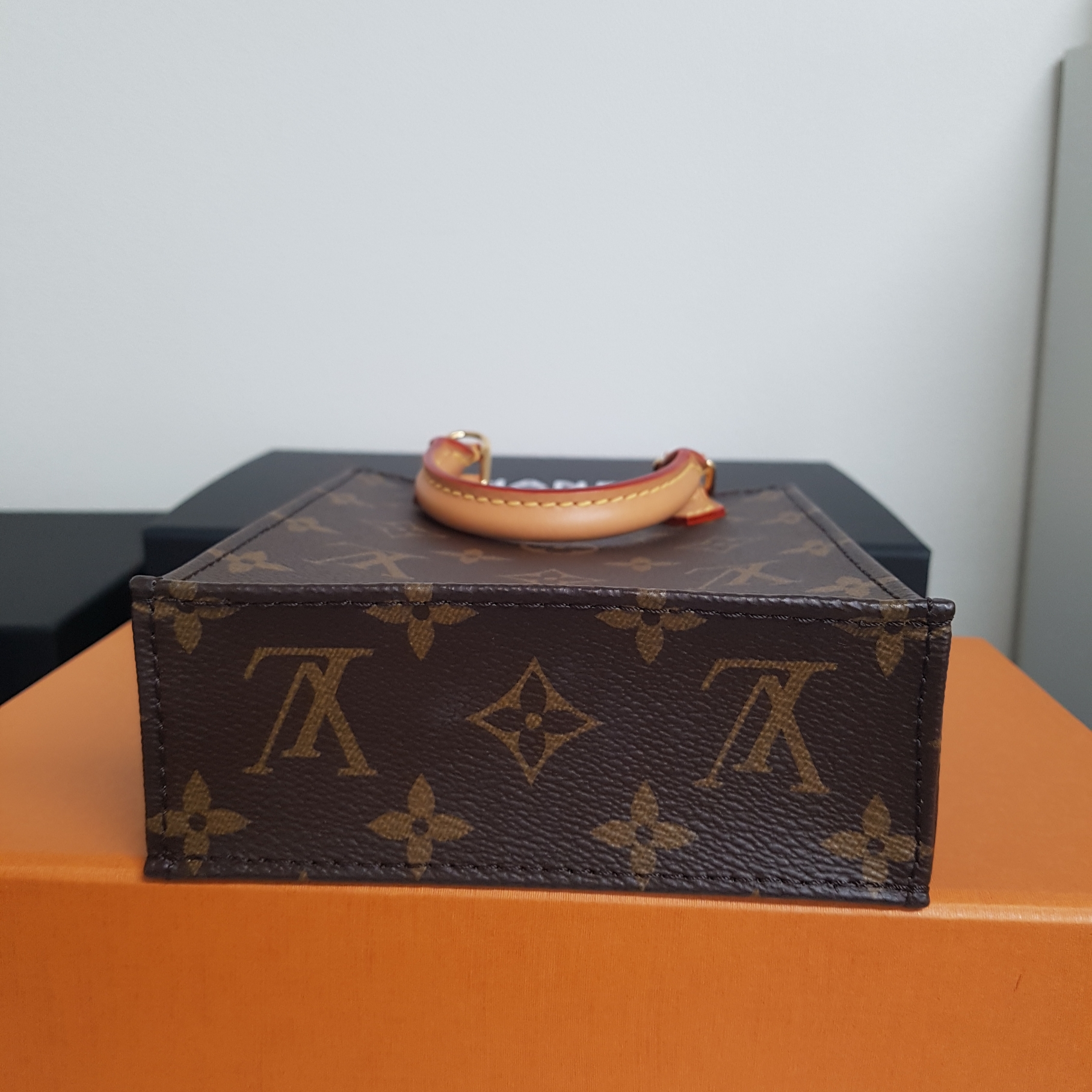 Louis Vuitton Petit Sac Plat Monogram 착용 스타일 - 3