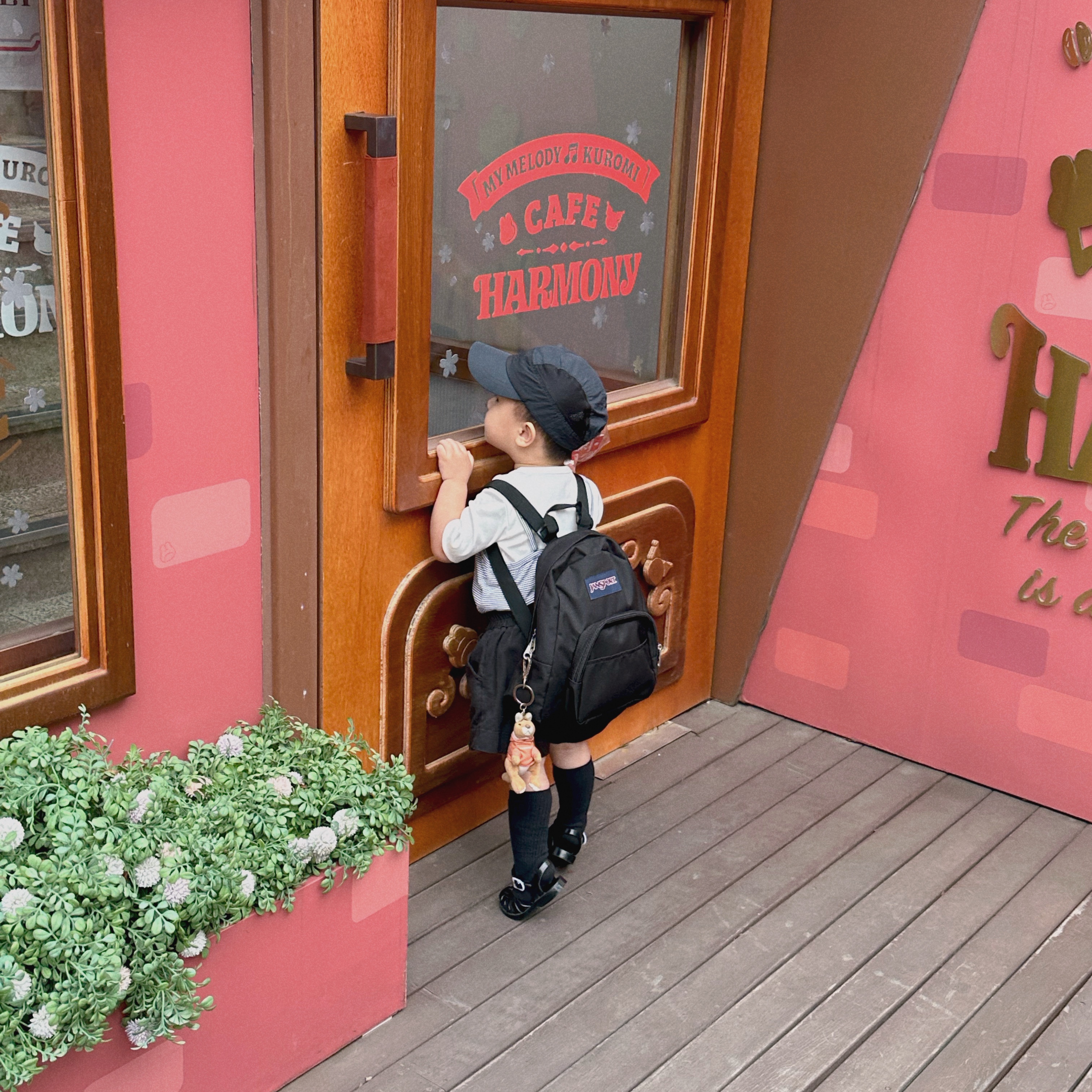 Jansport Half Pint Mini Backpack Black, (Kids) Meduse Sun Black 착용 스타일