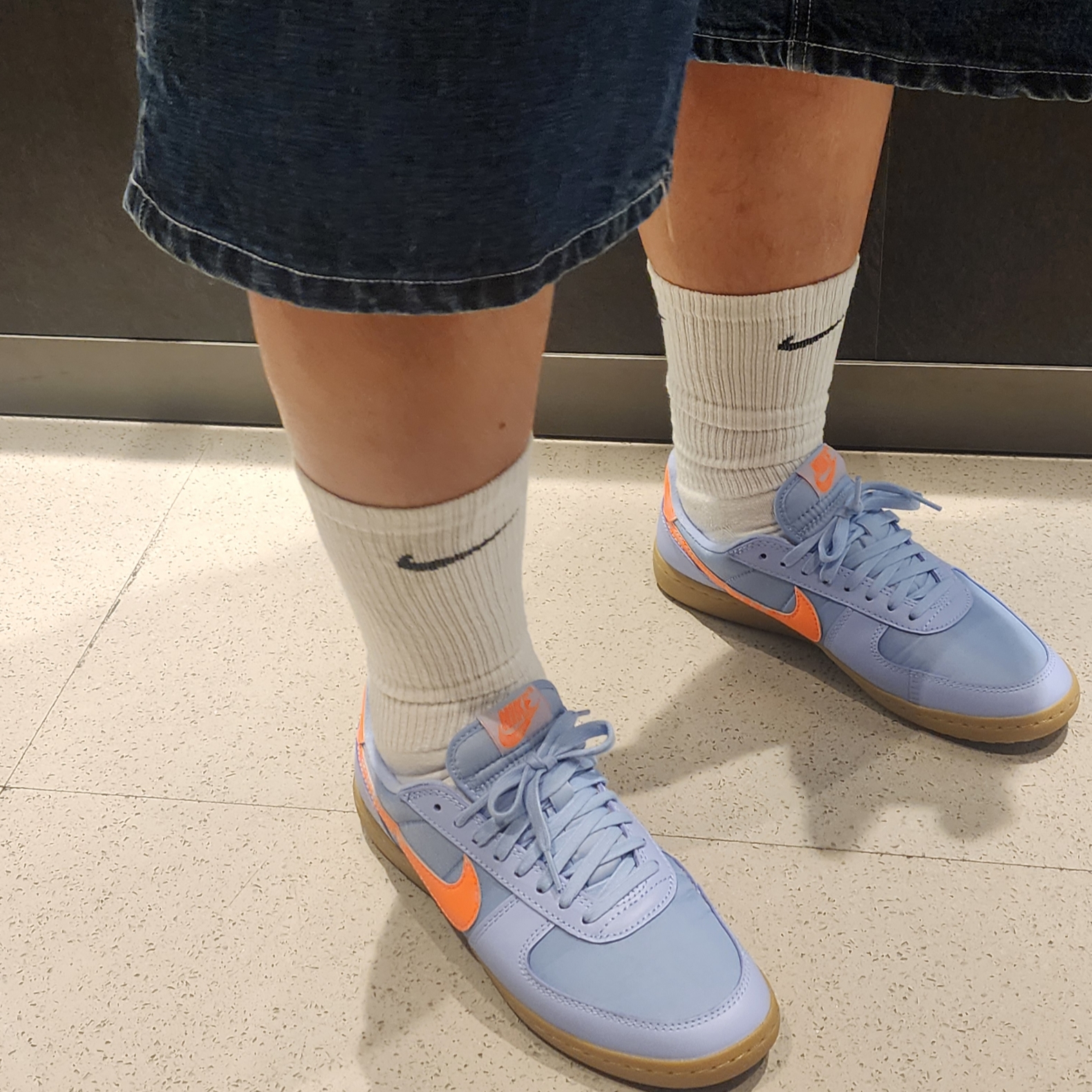 Nike Field General 82 SP Aluminum and Total Orange, Supreme x Nike Denim Short Indigo - 24SS 착용 스타일 - 4