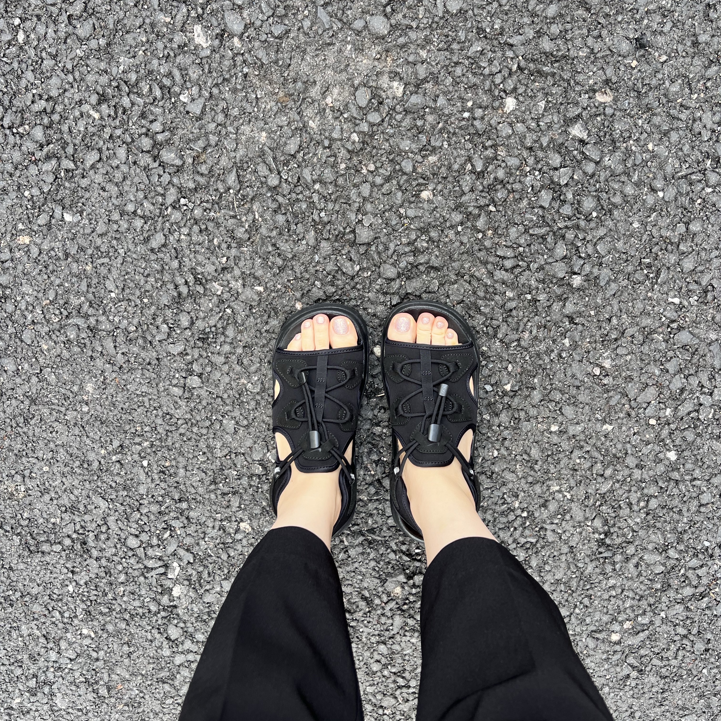 (W) Nike Air Max Koko Sandal Black 착용 스타일