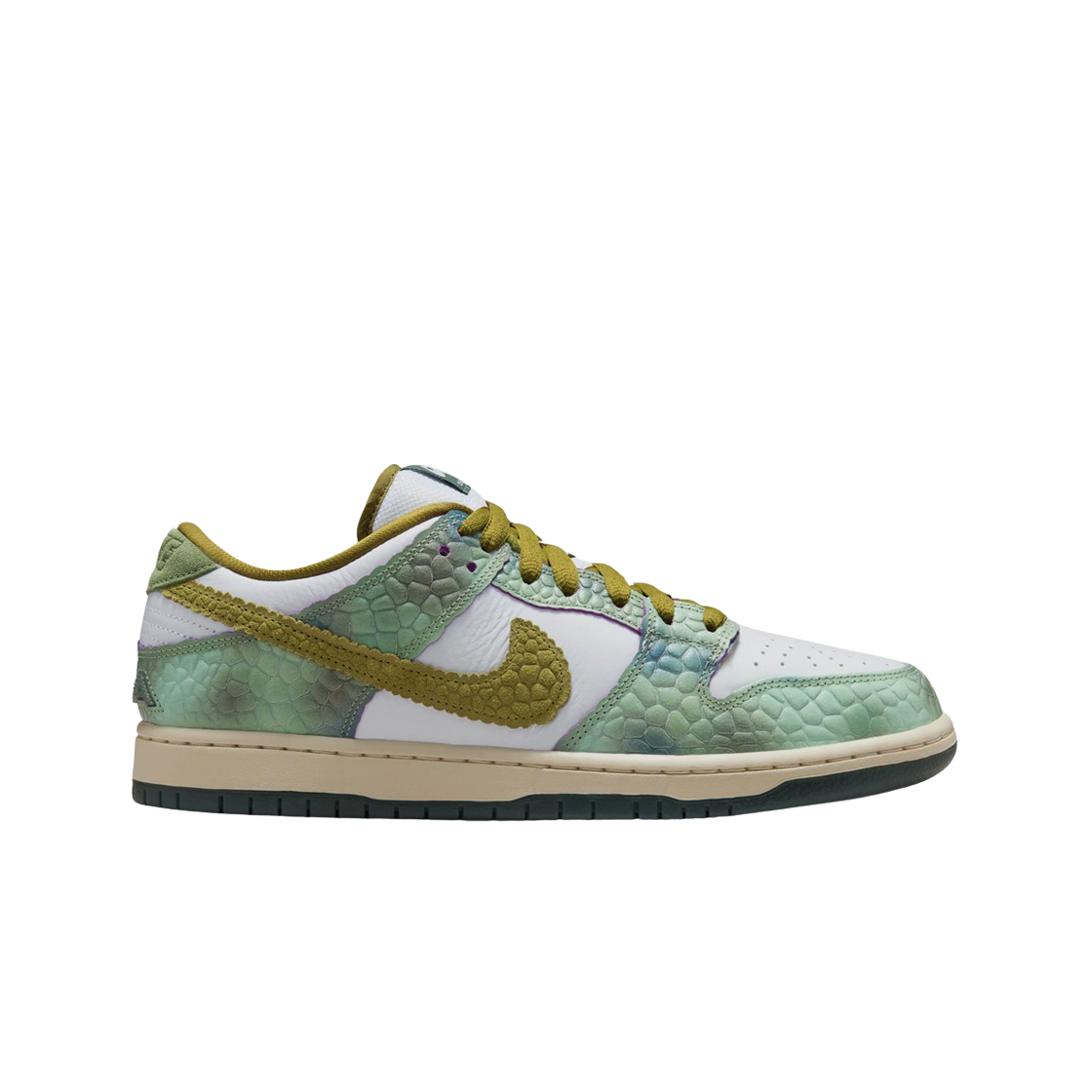 나이키 x 알렉시스 사블론 SB 덩크 로우 프로 화이트 앤 퍼시픽 모스(Nike x Alexis Sablone SB Dunk Low Pro White and Pacific Moss)