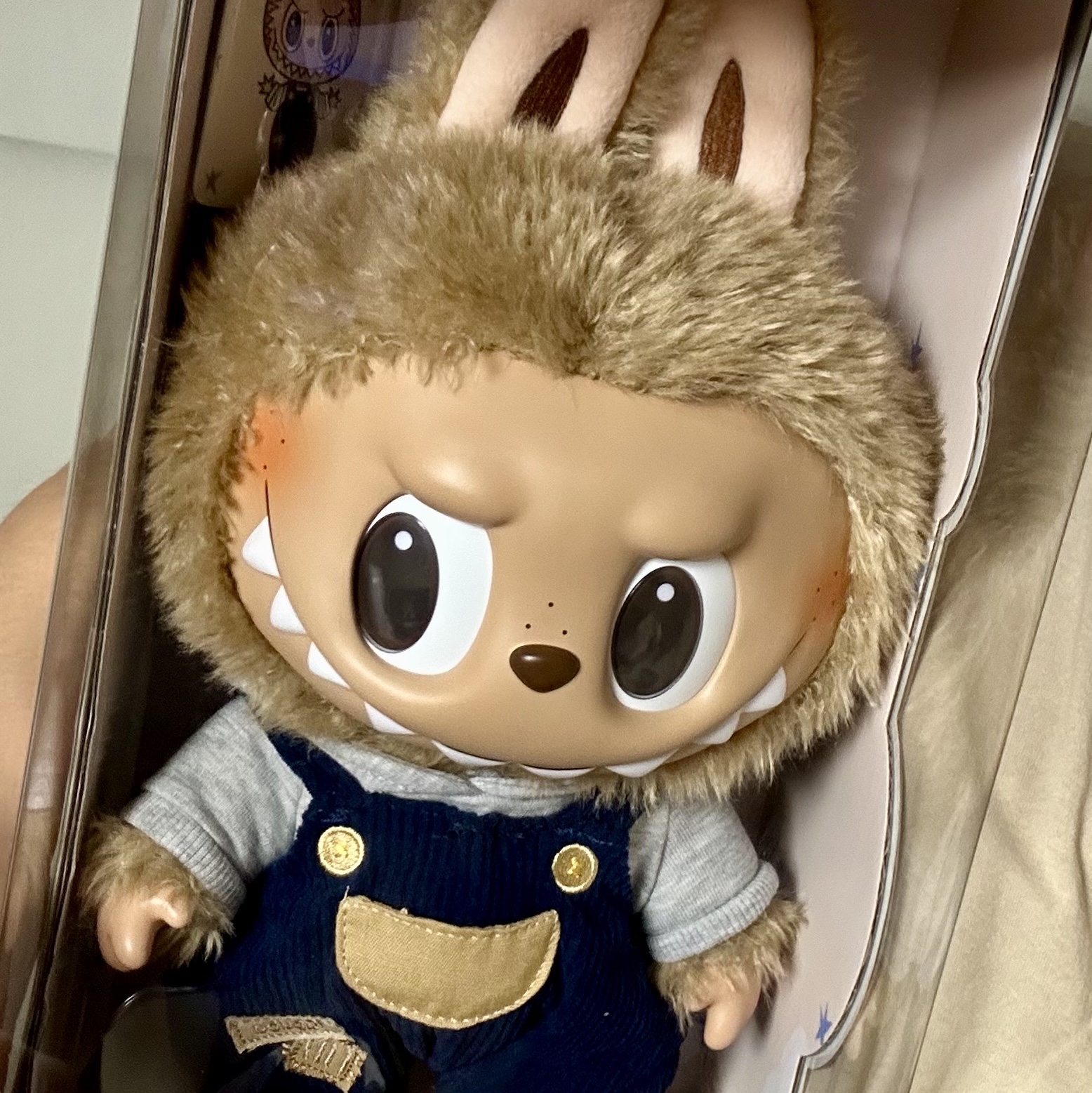 Pop Mart Labubu Time To Chill Vinyl Plush Doll 착용 스타일
