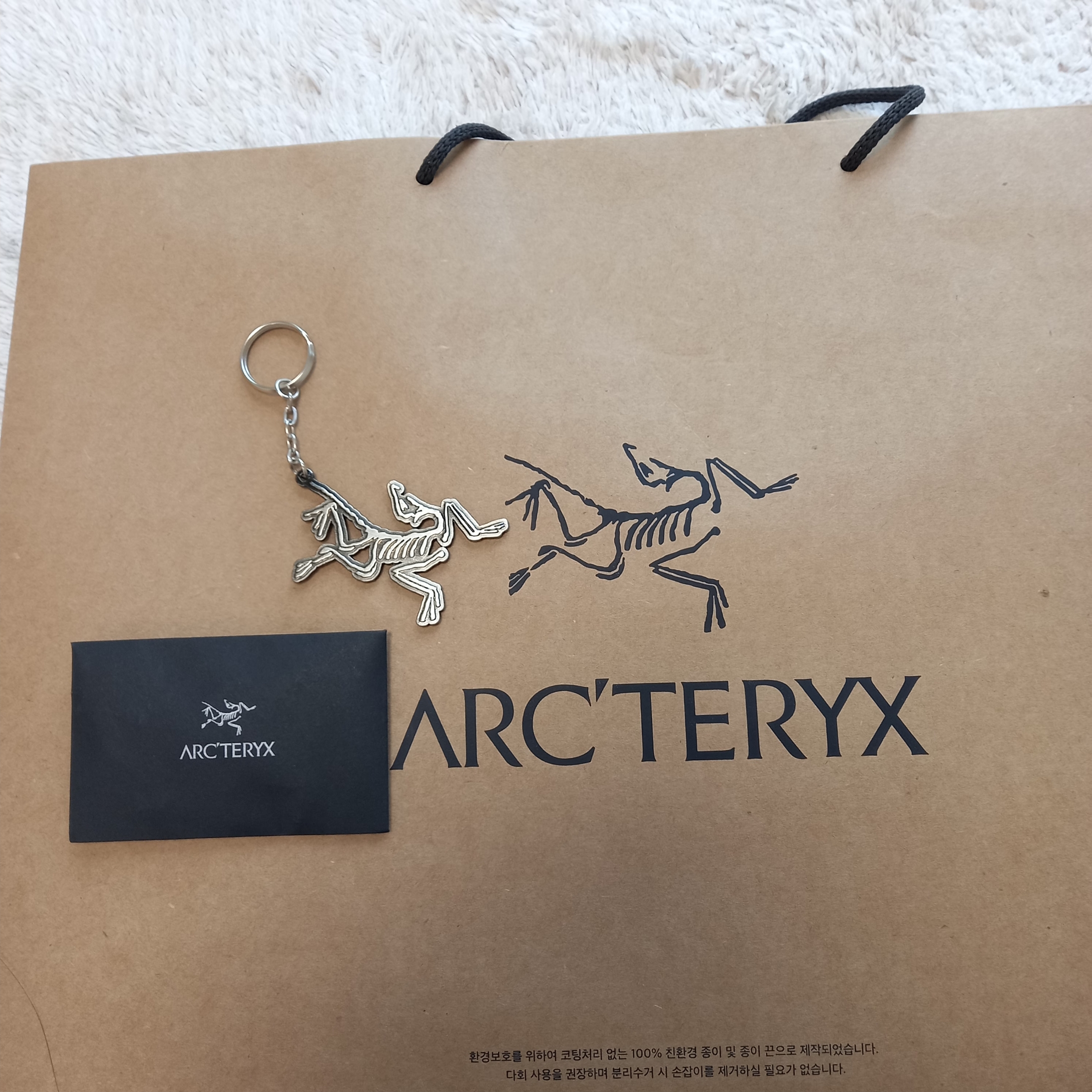 Arc'teryx Keyring Metal 착용 스타일 - 1