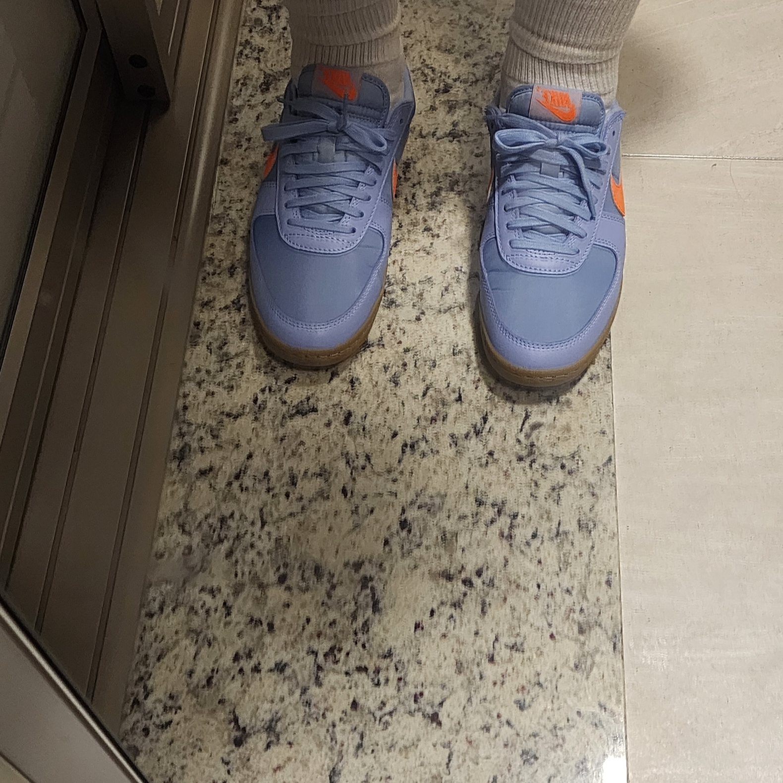 Nike Field General 82 SP Aluminum and Total Orange, Supreme x Nike Denim Short Indigo - 24SS 착용 스타일 - 2