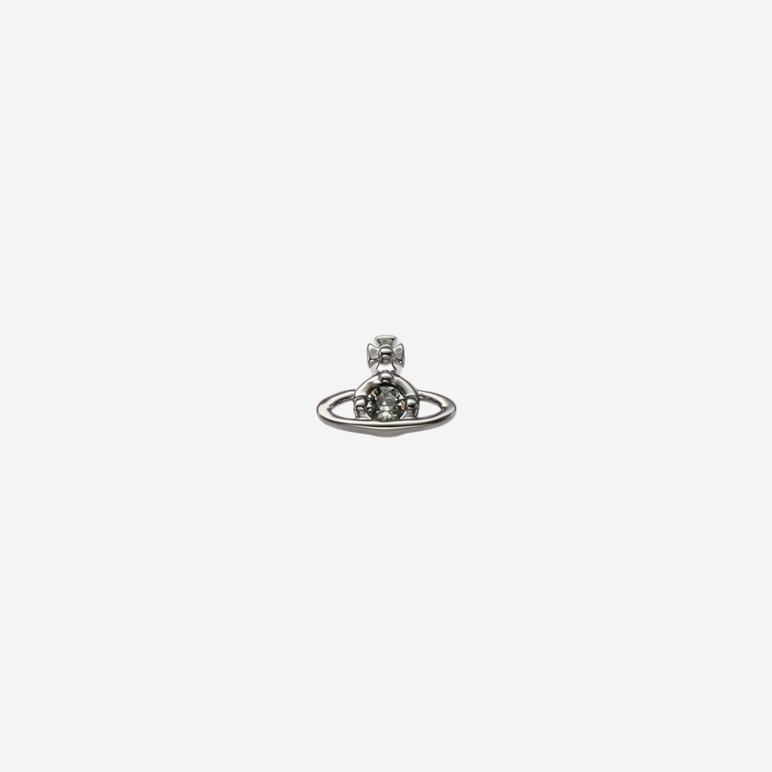 Vivienne Westwood Nano Solitaire Single Earring Gunmetal 상세 이미지 1