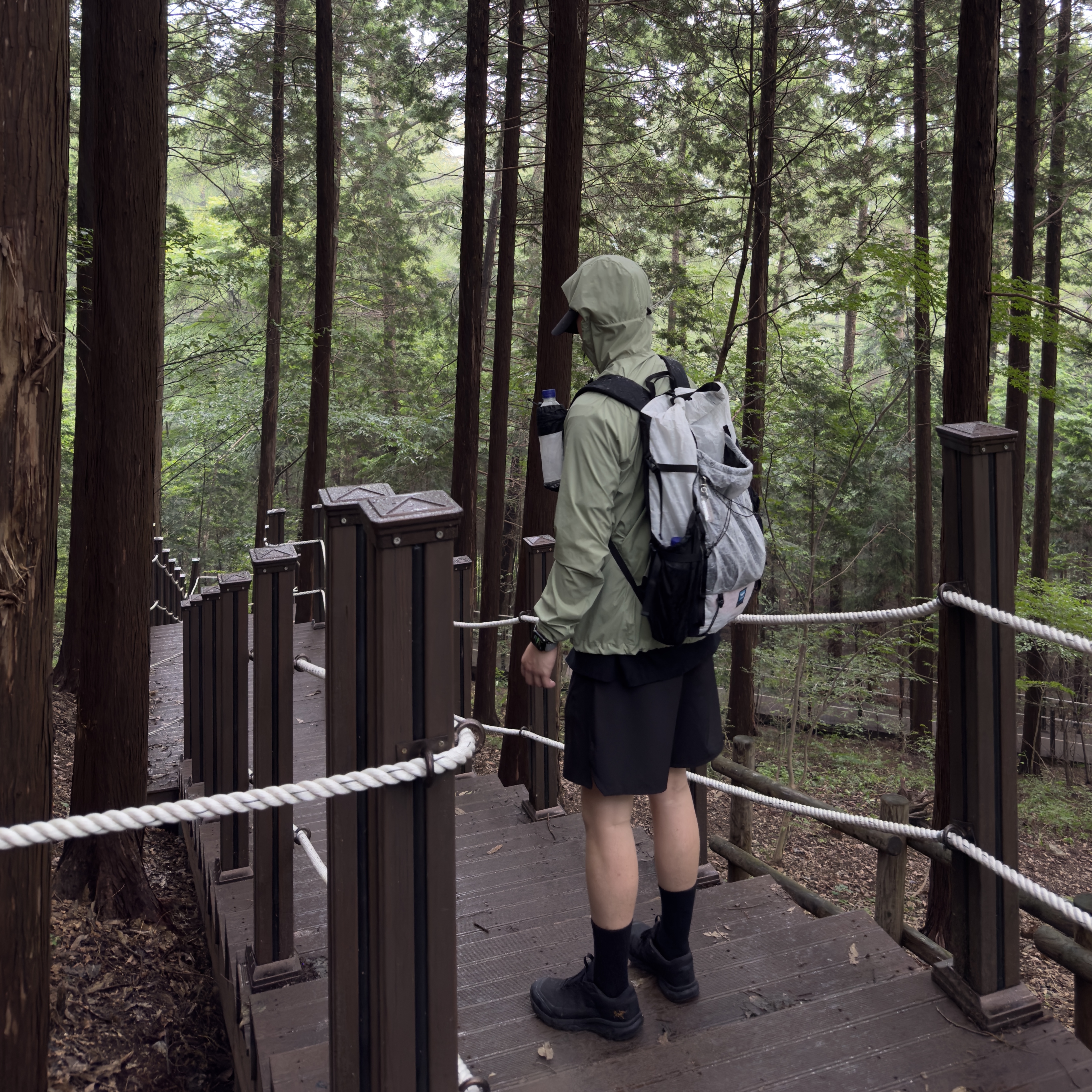 Arc'teryx Squamish Hoody Chloris, Arc'teryx Aerios GTX Black 착용 스타일 - 1