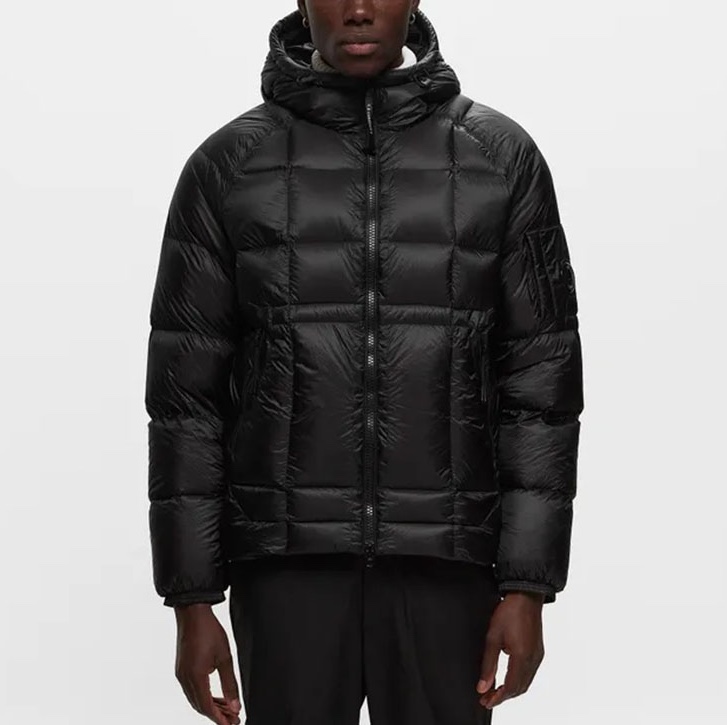C.P. Company D.D Shell Hooded Quilted Down Jacket Black - 23FW 착용 스타일 - 2