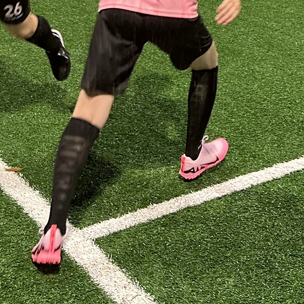 Nike Zoom Mercurial Vapor 15 Pro TF Pink Foam Black 착용 스타일