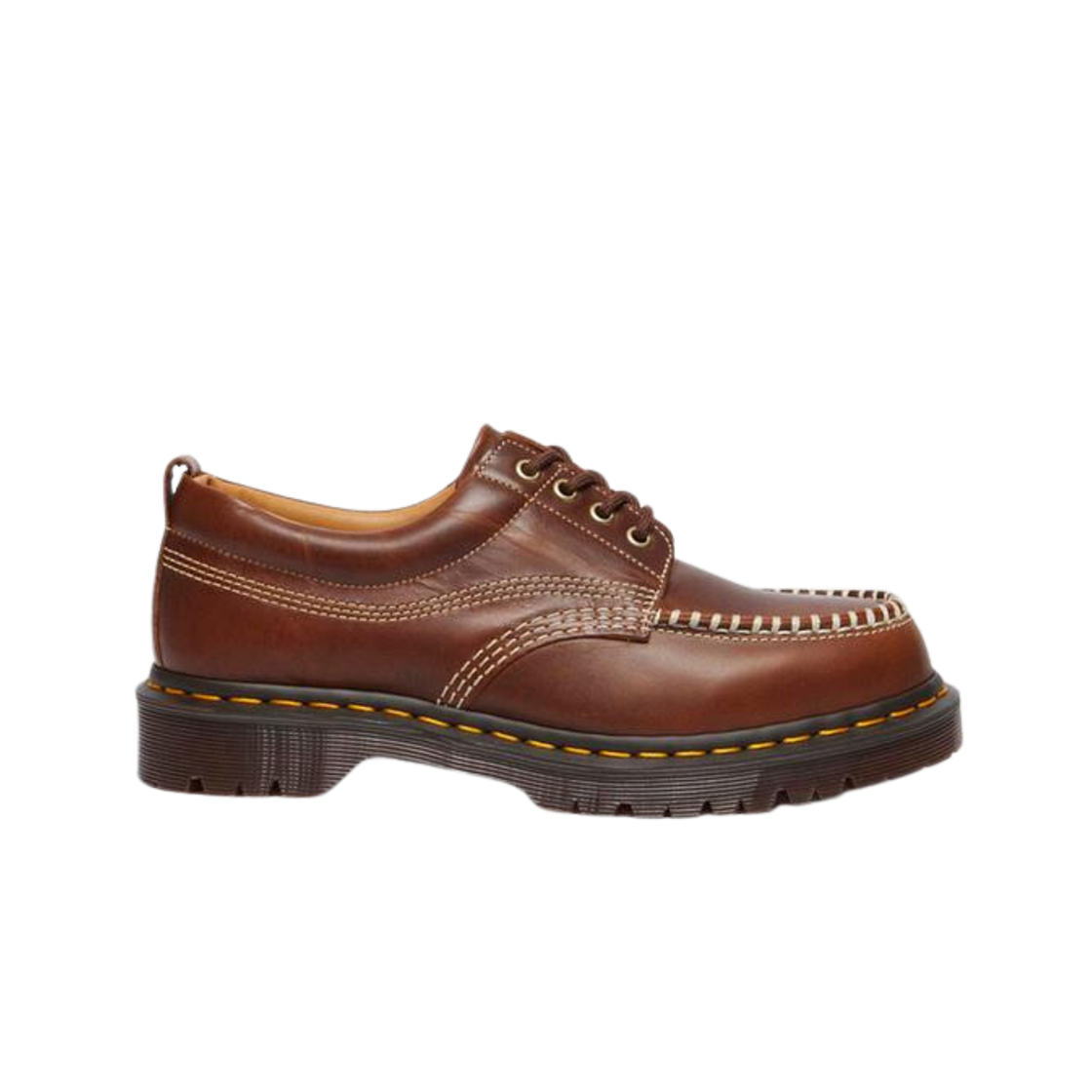 닥터마틴 로웰 레더 목 토 슈즈 버터스카치 올리언스(Dr. Martens Lowell Leather Moc Toe Shoes Butterscotch Orleans)