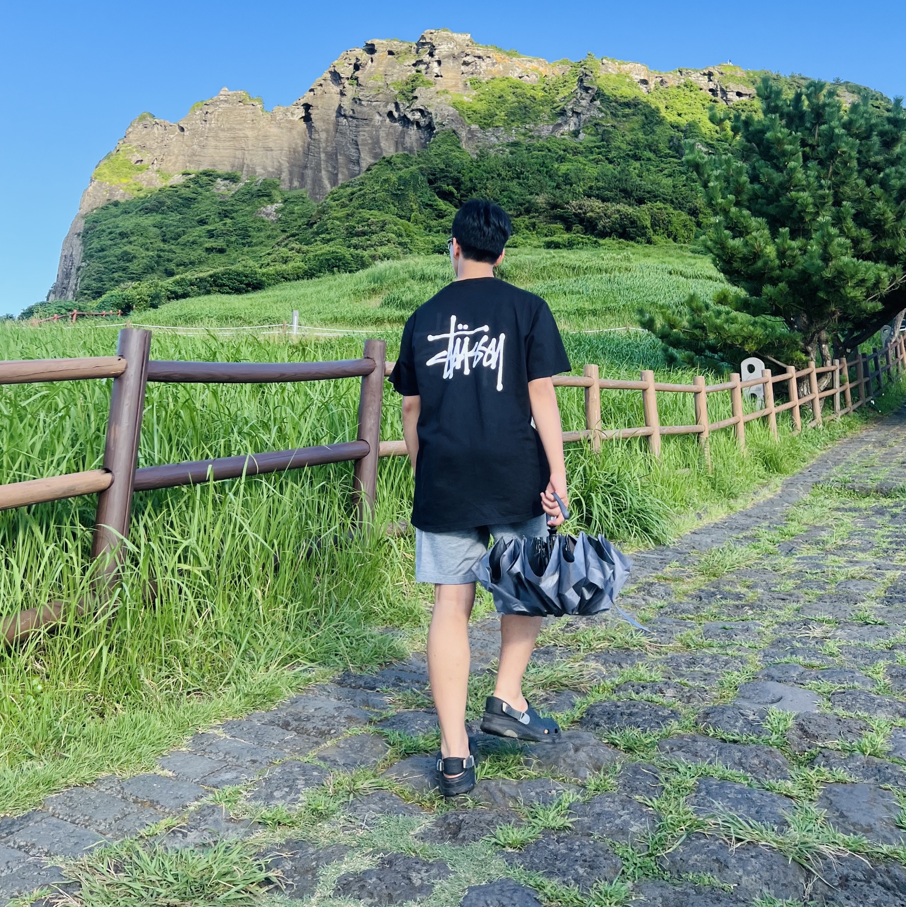 Stussy Basic Stussy T-Shirt Black 2024, 2025 착용 스타일