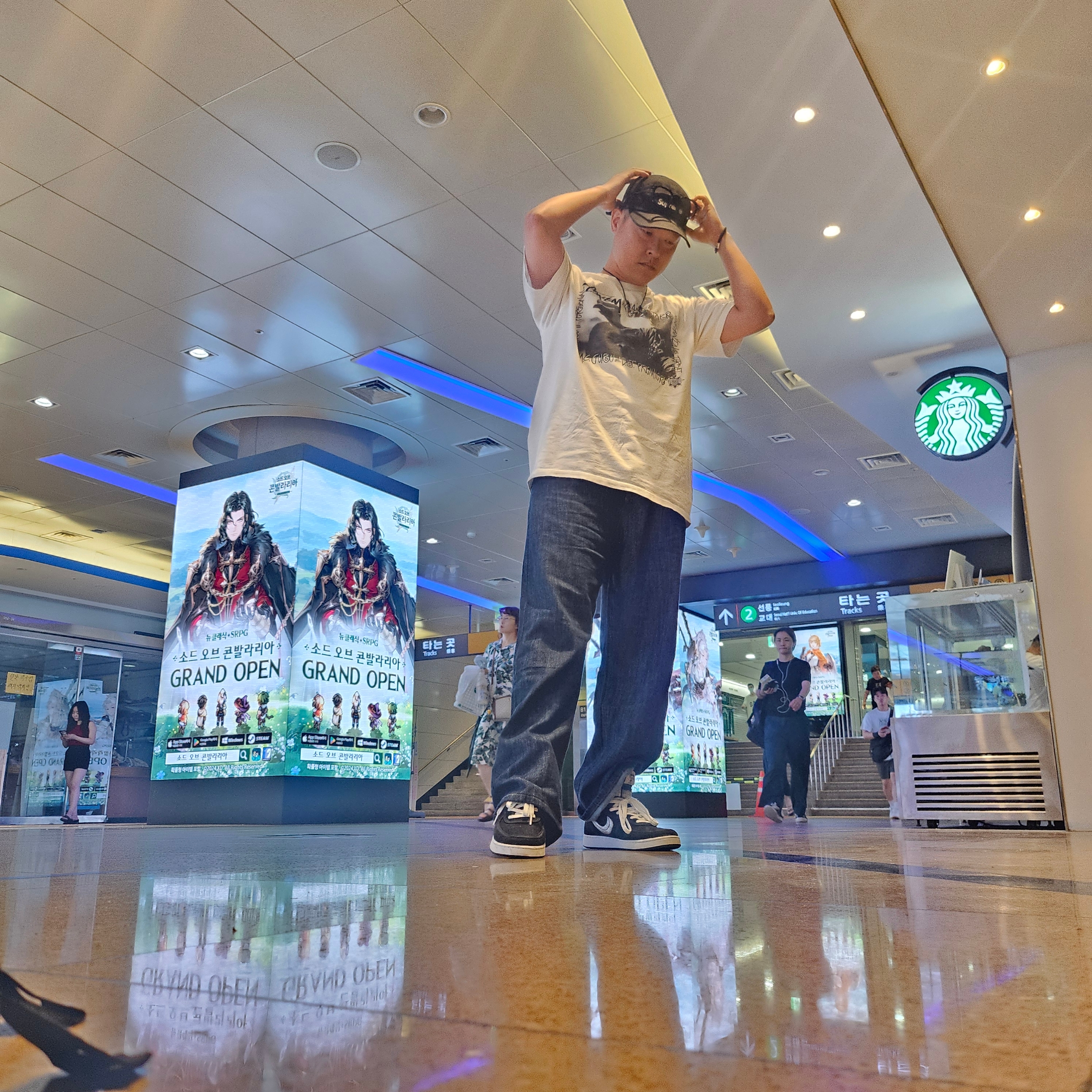 Nike x Stussy Vandal High Black, Stussy x Gang Starr Take It Personal T-Shirt White 착용 스타일 - 4