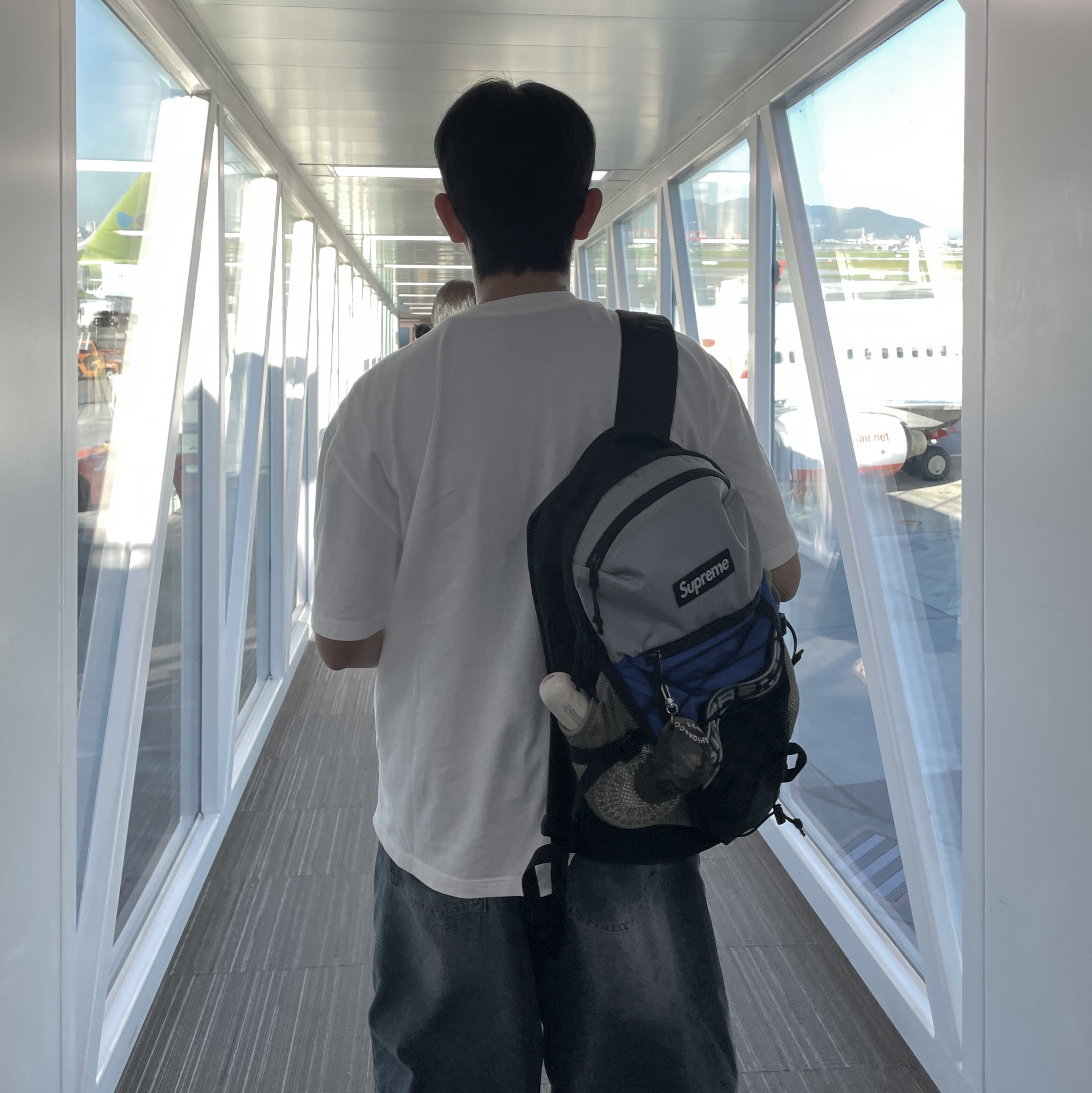 Supreme Backpack Blue - 23FW, Porter x New Era Key Holder Camo 착용 스타일 - 1