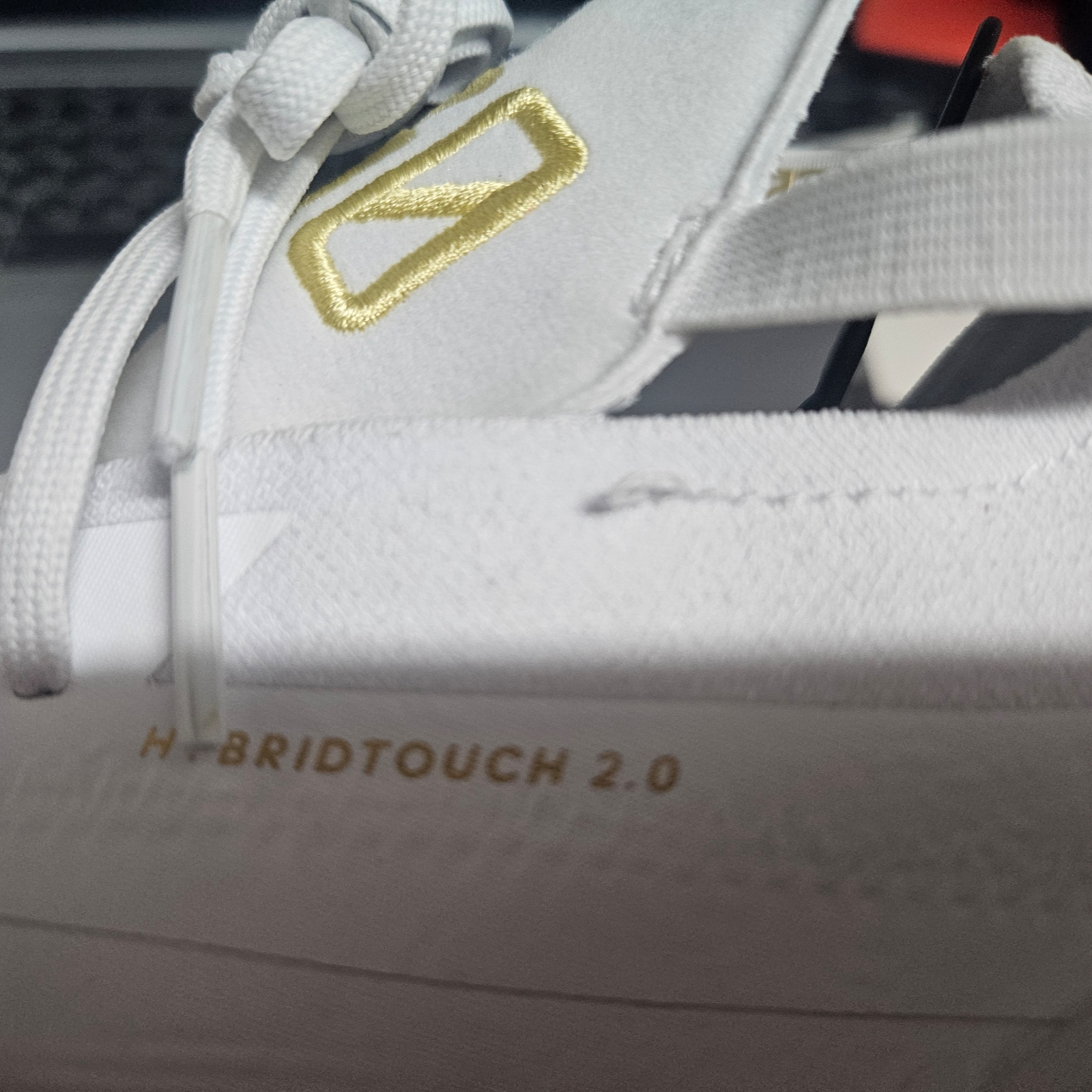 Adidas Predator Elite Foldover Tongue FG Cloud White Gold Metallic 착용 스타일 - 1