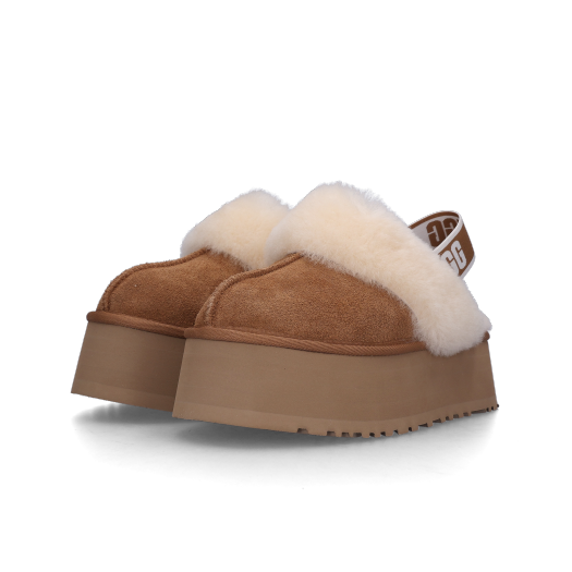 (W) UGG Funkette Slides Chestnut