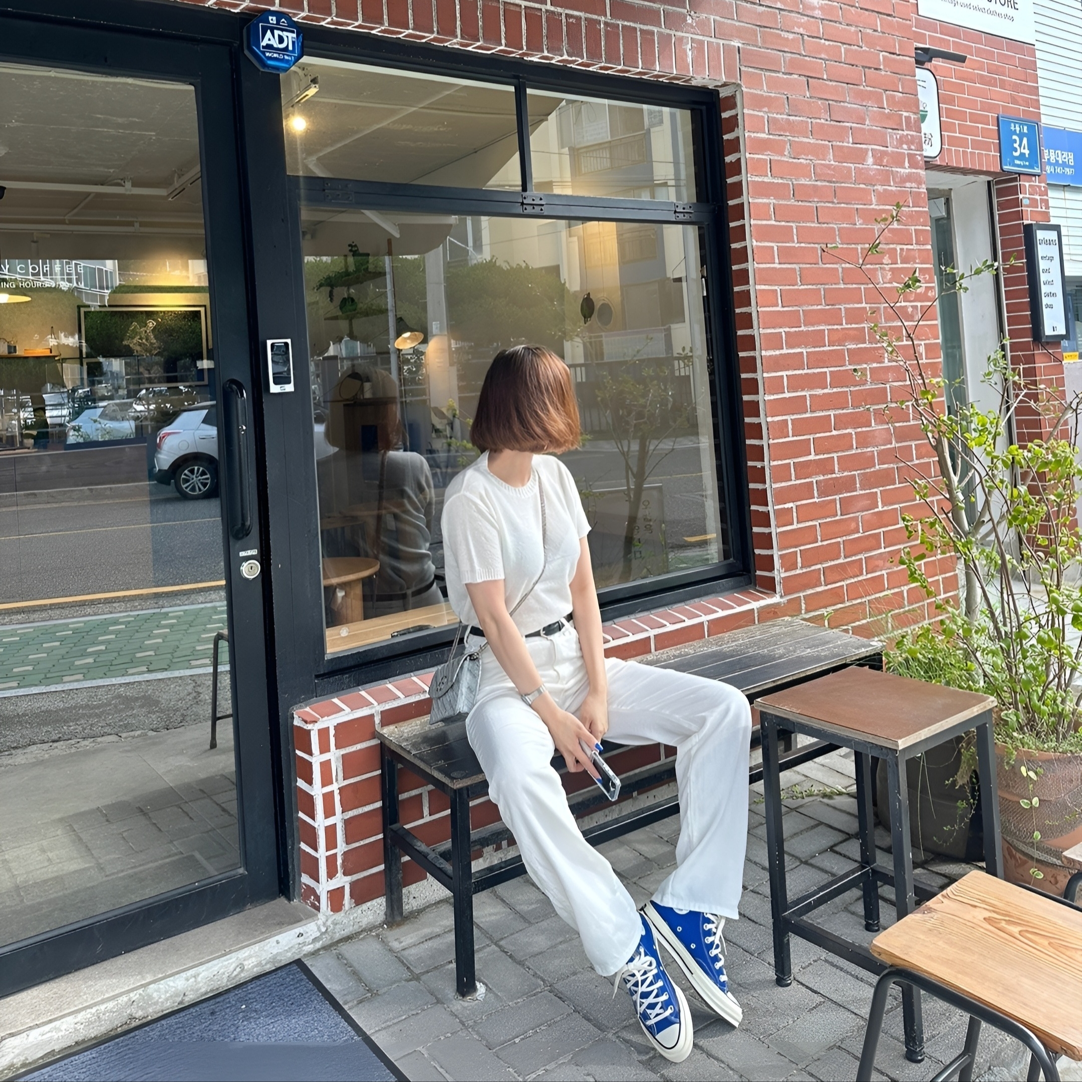 Converse Chuck 70 High Seasonal Color Nice Blue 착용 스타일 - 3