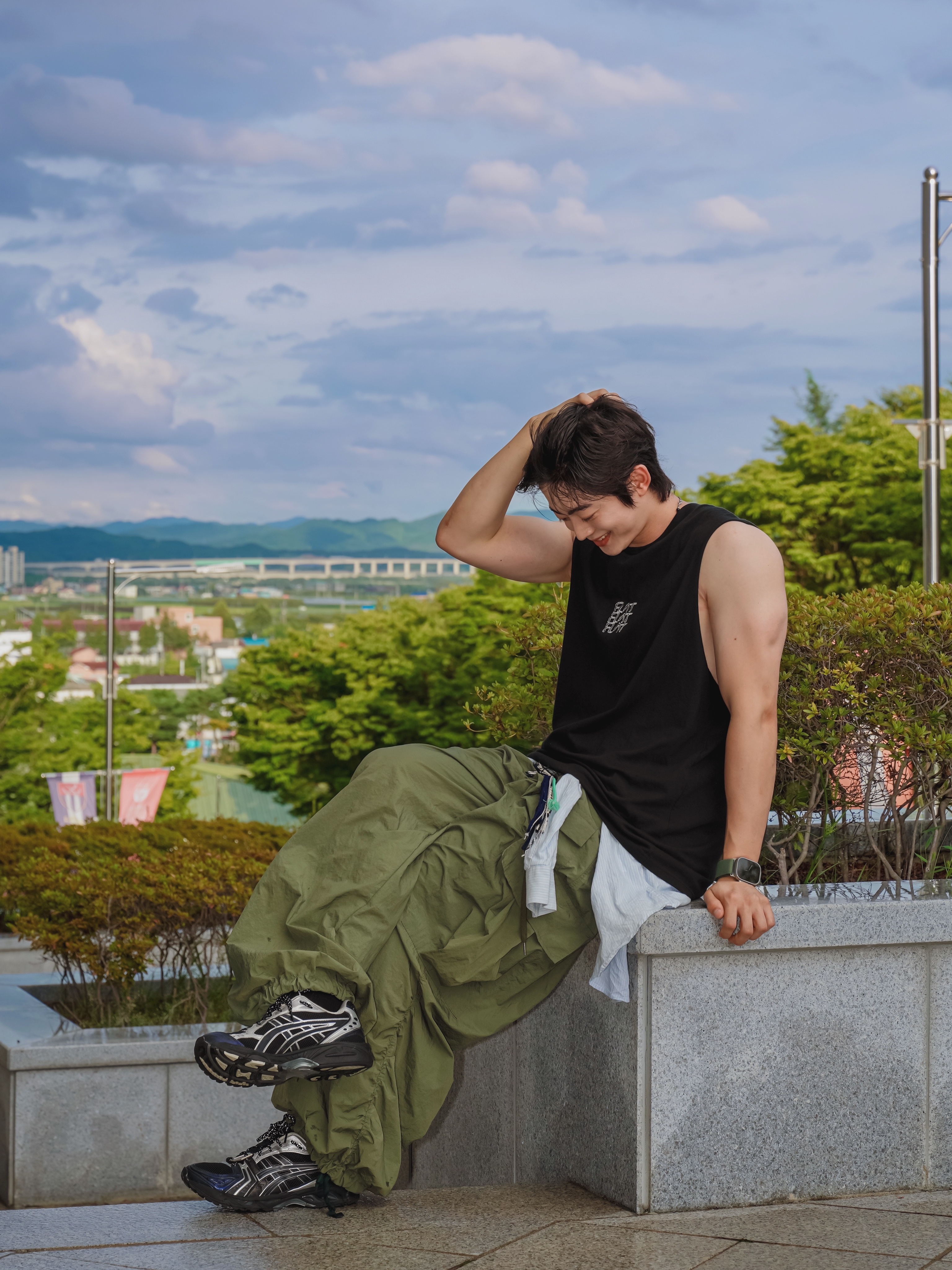 Asics x Atmos x Undermycar Gel-Kayano 14 Black Pure Silver 착용 스타일 - 1