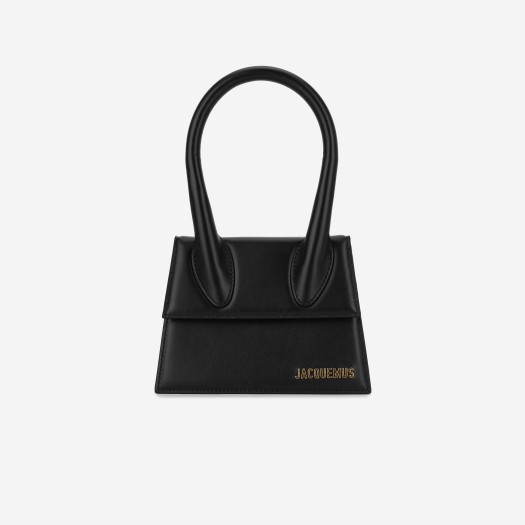 Jacquemus Le Chiquito Moyen Leather Handbag Black