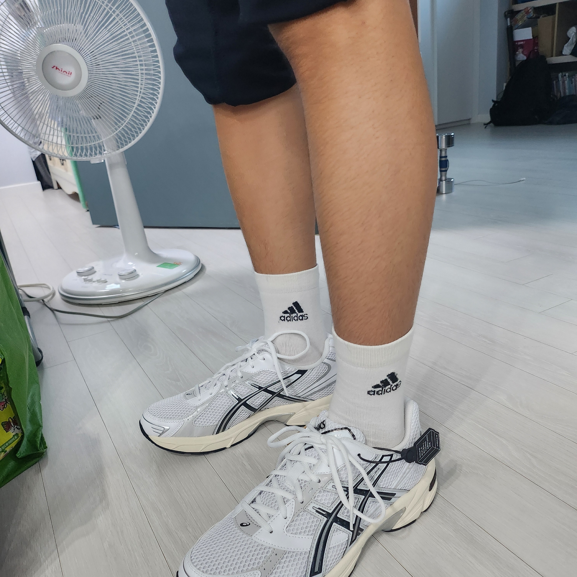 Asics Gel-1130 White Cloud Grey 착용 스타일 - 1