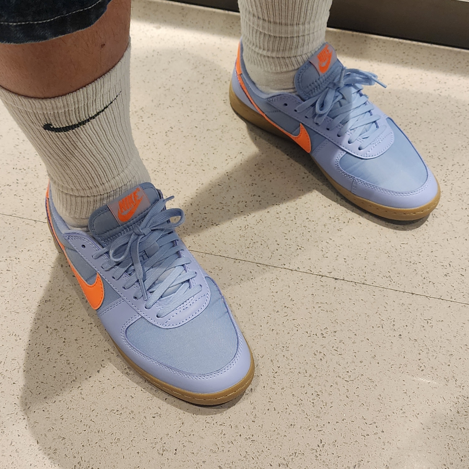 Nike Field General 82 SP Aluminum and Total Orange, Supreme x Nike Denim Short Indigo - 24SS 착용 스타일 - 3