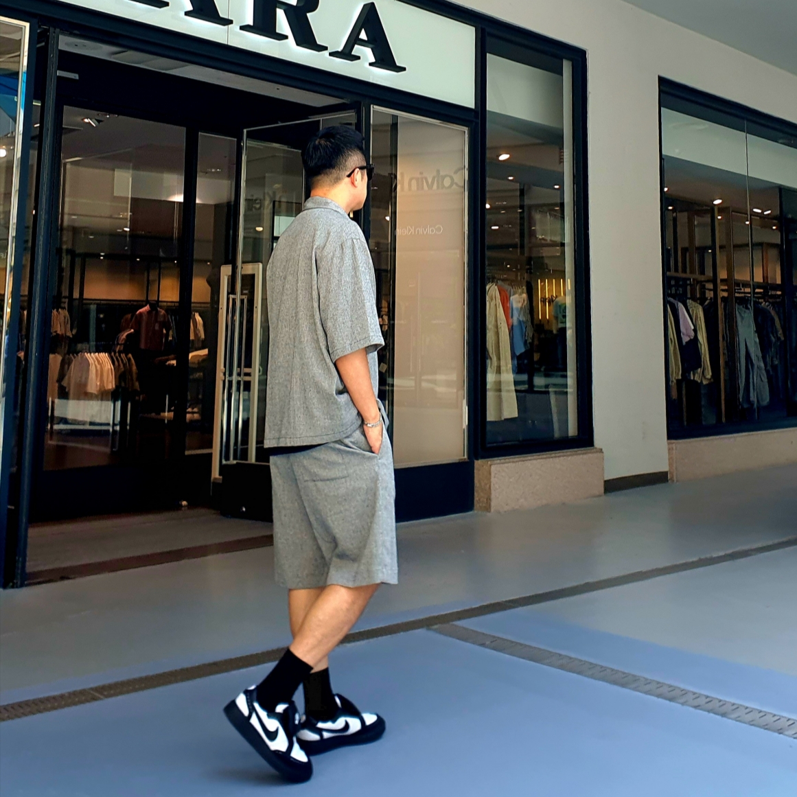 Nike x Peaceminusone Kwondo1 Black and White, Casio G-Shock GM-2100-1A 착용 스타일 - 4