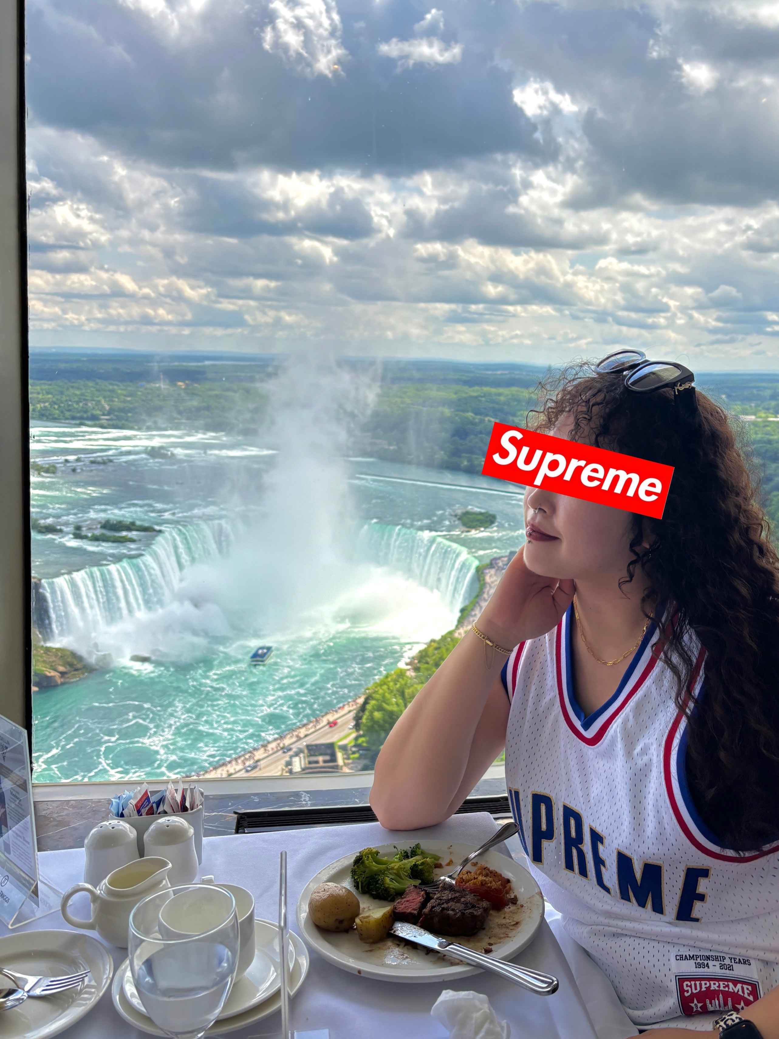 Supreme Mitchell & Ness Basketball Jersey White - 21SS, (W) Saint Laurent SL M94 Sunglasses Black 착용 스타일