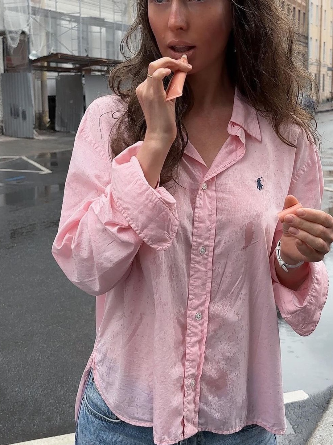[30% 적립] Polo Ralph Lauren Children Mini Cable Cotton Cardigan Pink, [30%적립] Polo Ralph Lauren Women Cable Knit Cotton Crewneck Cardigan Yellow 착용 스타일 - 2