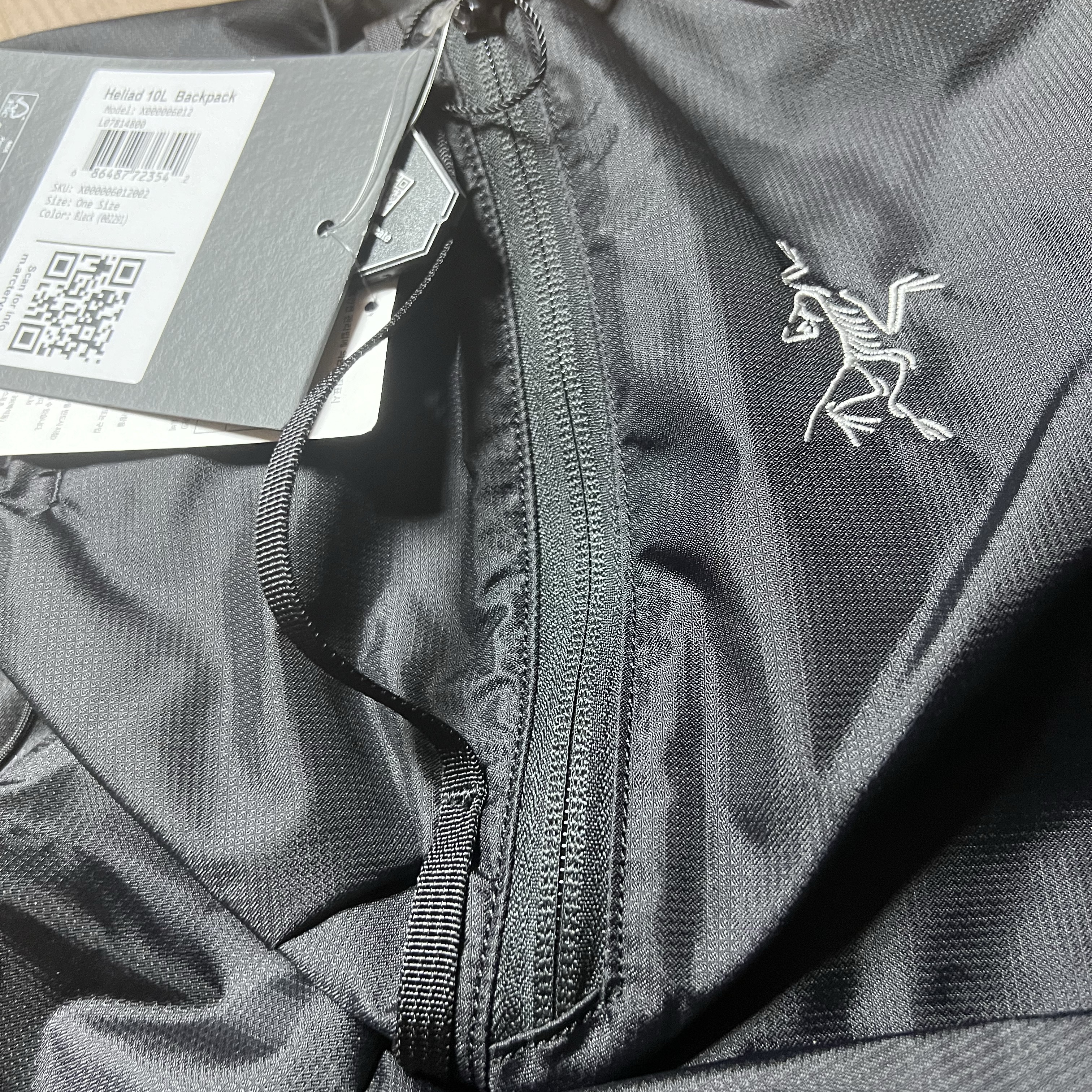 Arc'teryx Heliad 10 Backpack Black 착용 스타일