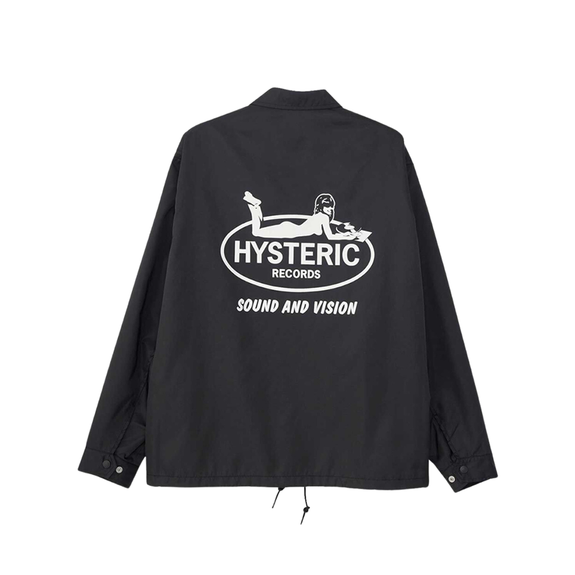 Hysteric Glamour Hysteric Records Coach Jacket Black 상세 이미지 2