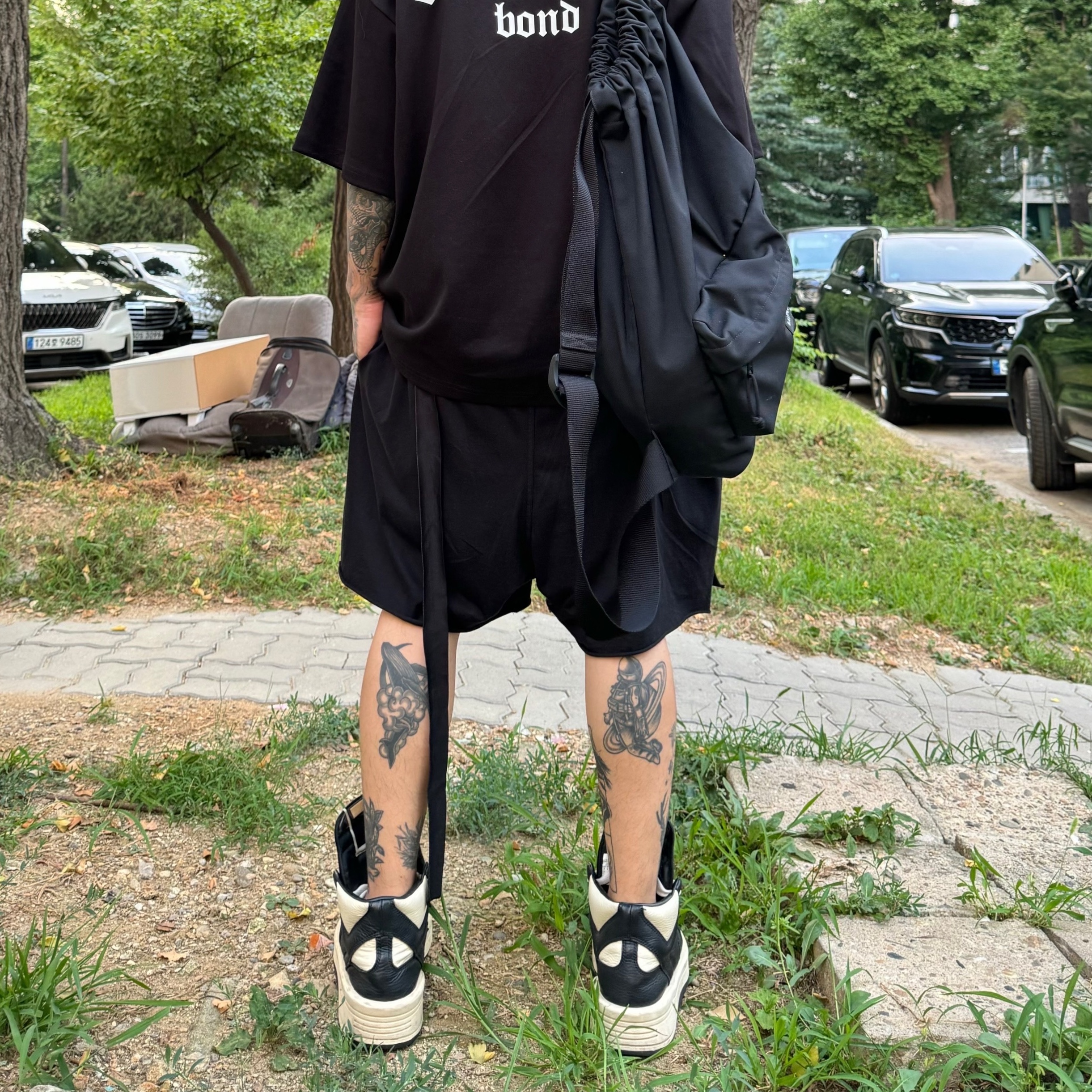 Converse x Drkshdw Turbowpn Black Cream 착용 스타일 - 2