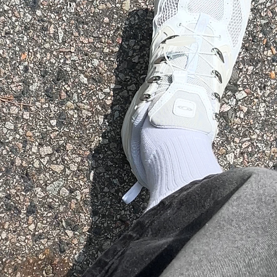 Salomon ACS Pro White Vanilla Ice 착용 스타일 - 1