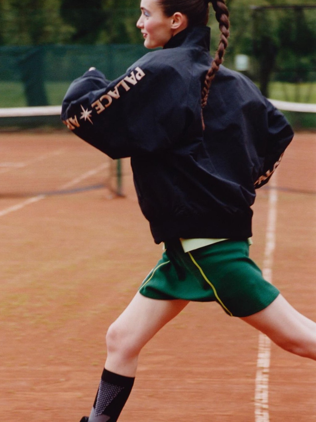 Palace x Stella Artois Match Jacket Black - 24SS 착용 스타일