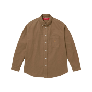 Supreme Loose Fit Flannel Oxford Shirt Light Brown - 24FW