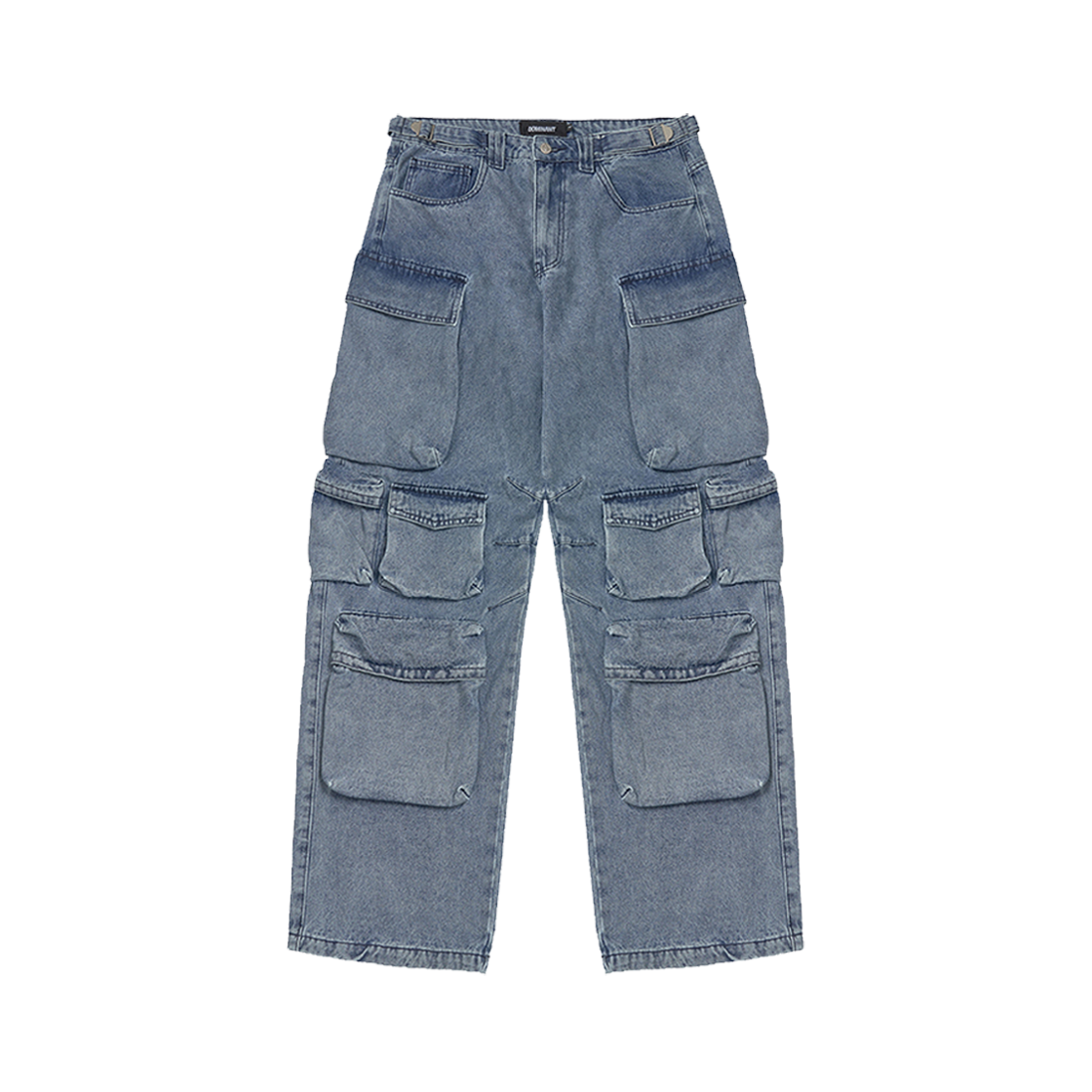도미넌트 데님 텐 포켓 카고 팬츠 블루(Dominant Denim Ten Pocket Cargo Pants Blue)