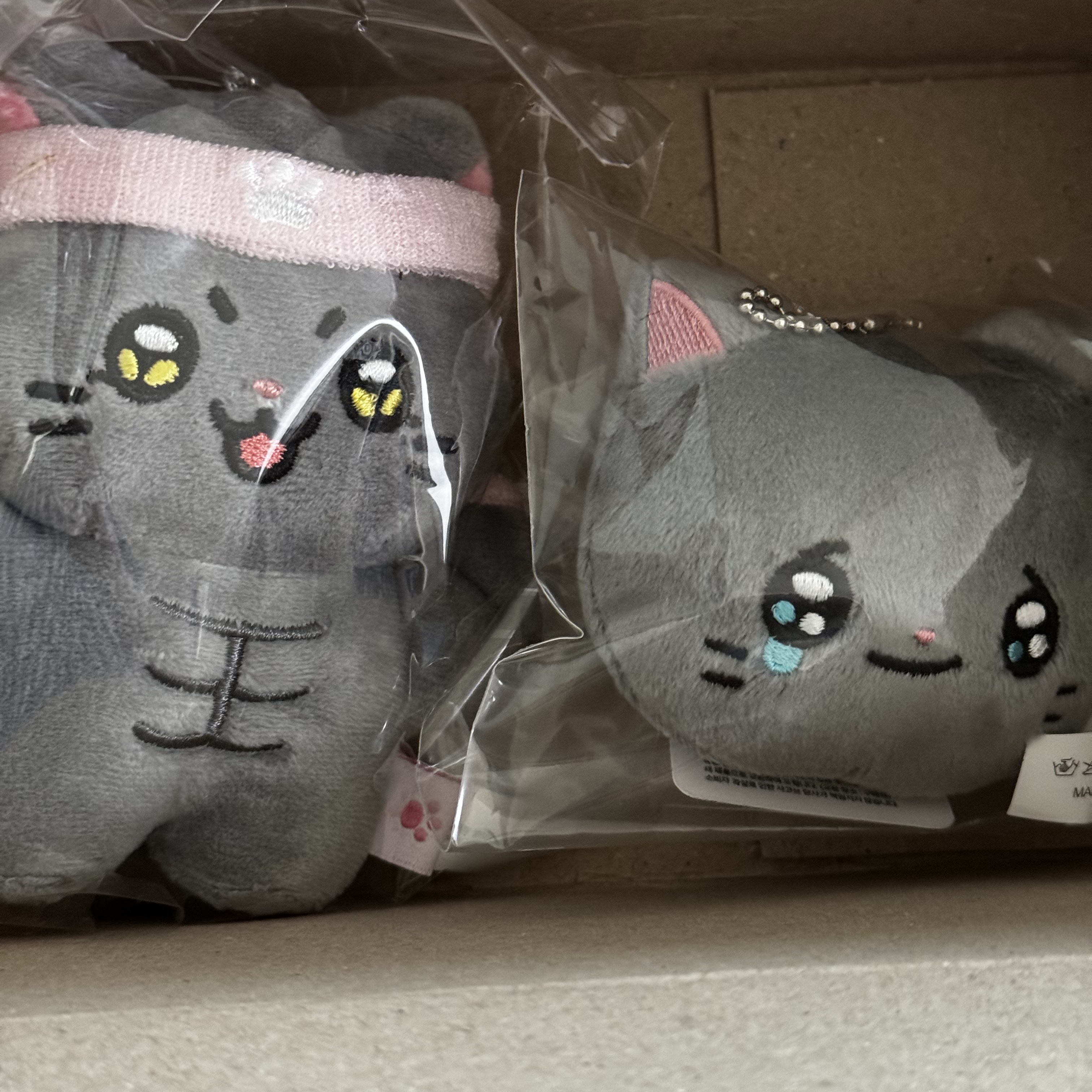 Meow Man Mini Doll Keyring Muscle Youngchul, Meow Man Face Doll Keyring Zzying Navi 착용 스타일 - 1