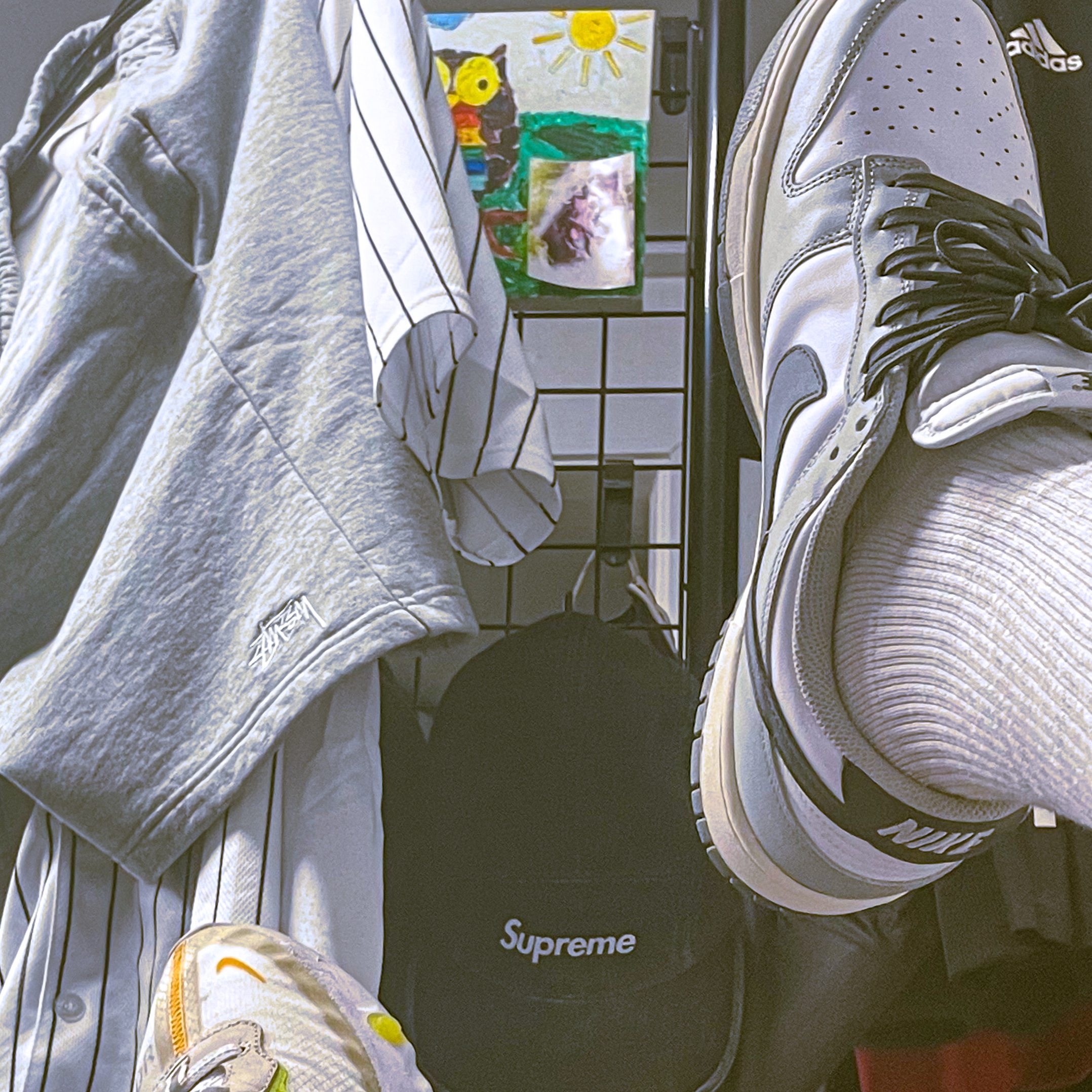 (W) Nike Dunk Low Light Smoke Grey 착용 스타일