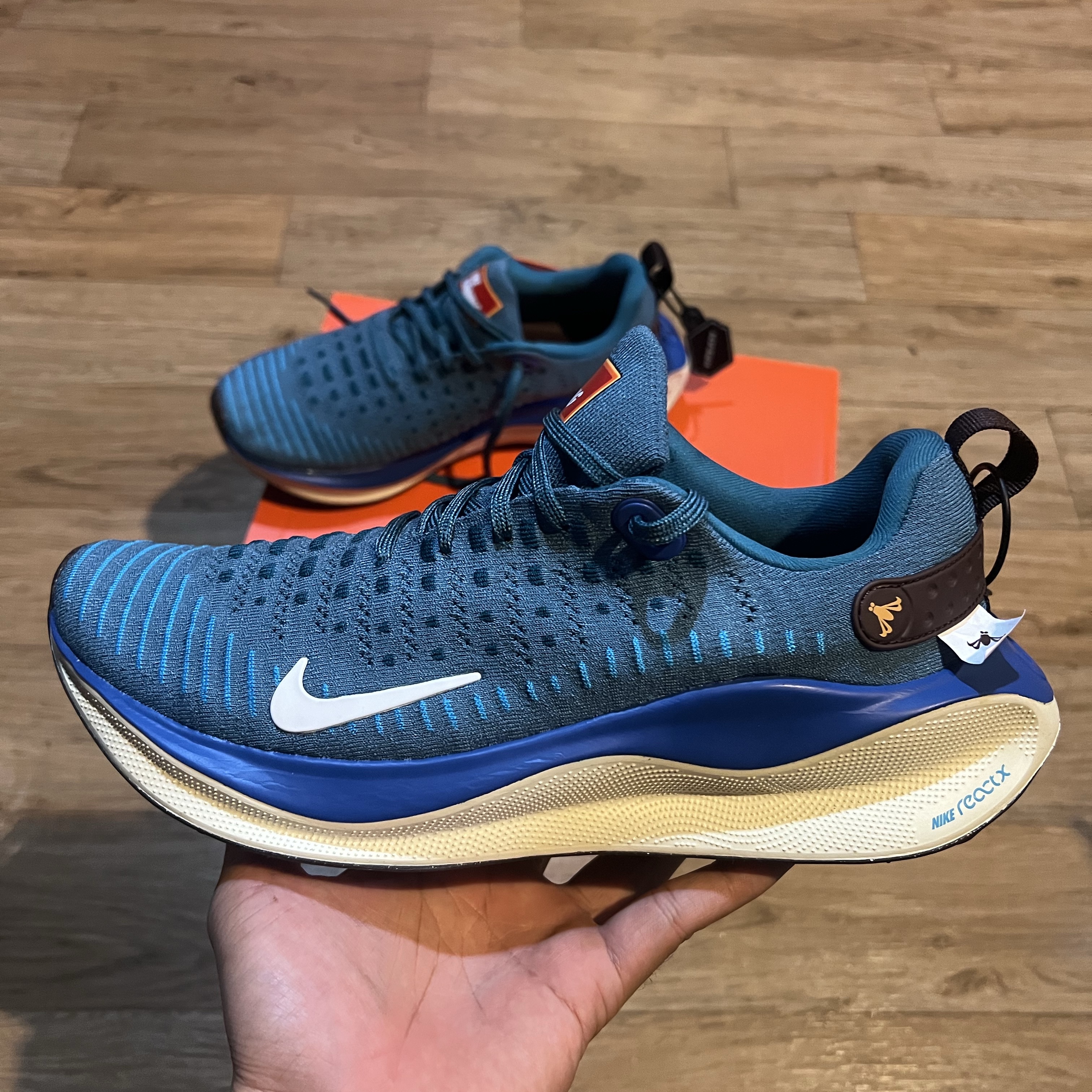 Nike React Infinity Run 4 RPM Noise Aqua White 착용 스타일