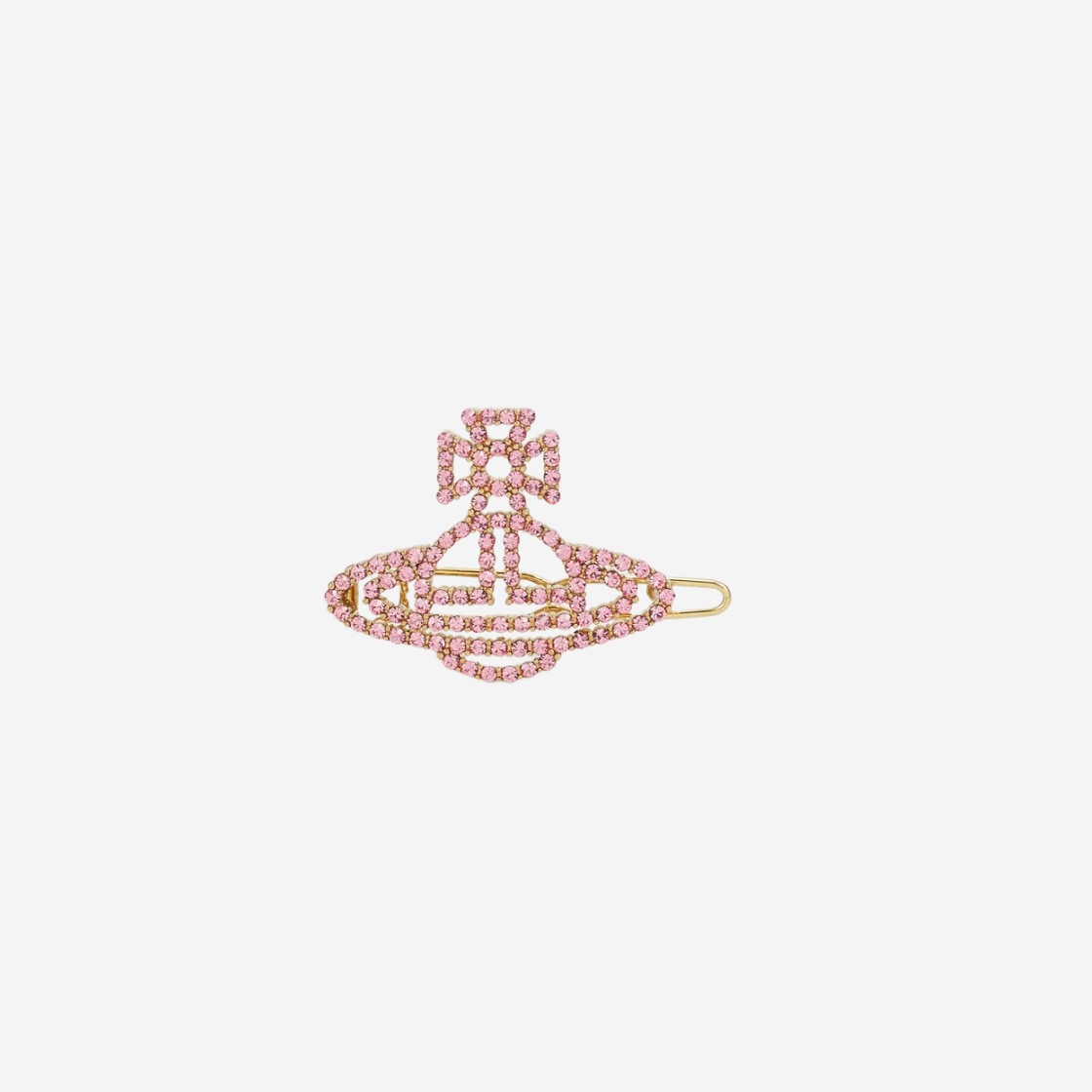 (W) Vivienne Westwood Annalisa Hair Clip Pink Gold 상세 이미지 1