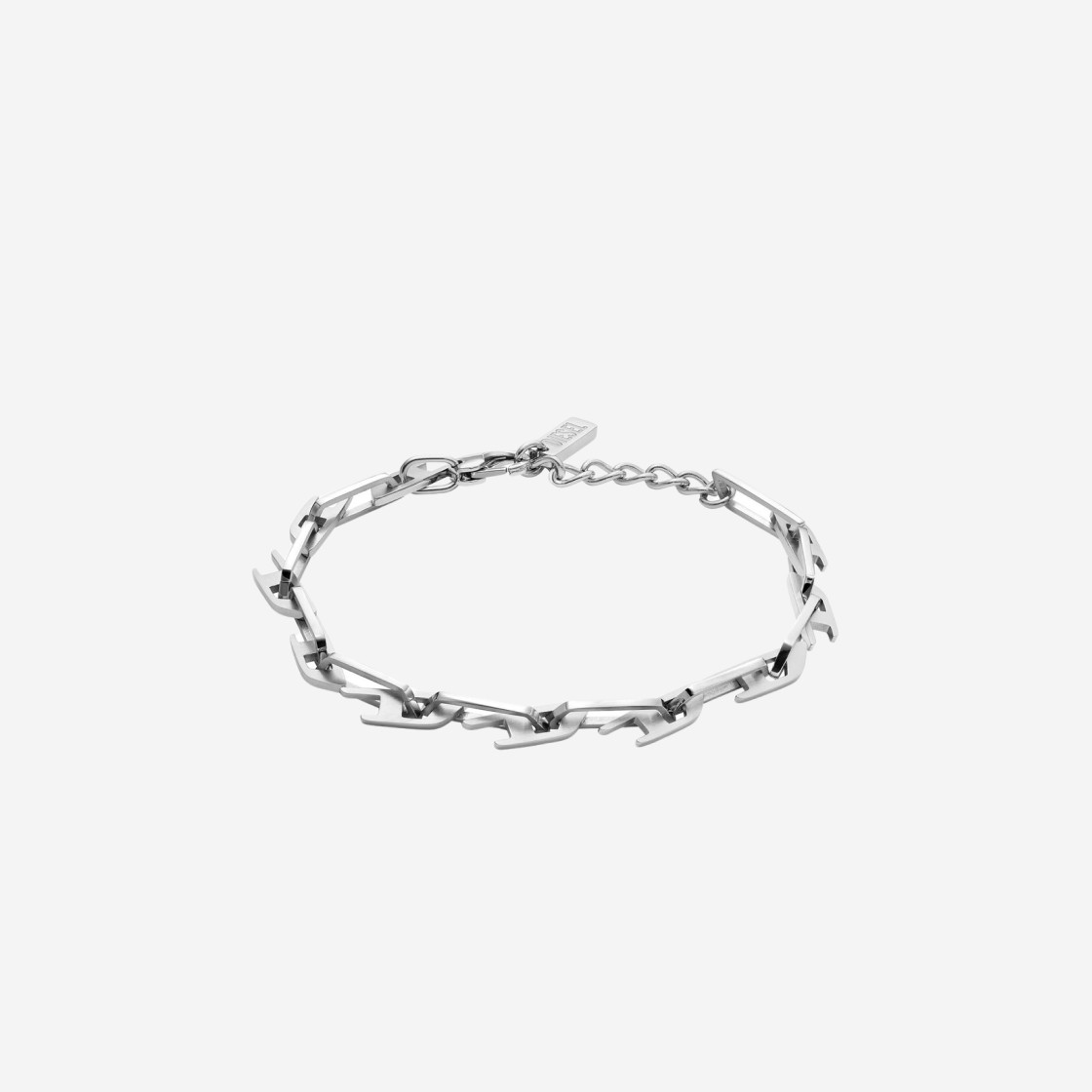 Diesel Dx1536040 Stainless Steel Interlocking D Logo Chain Bracelet Silver 상세 이미지 2