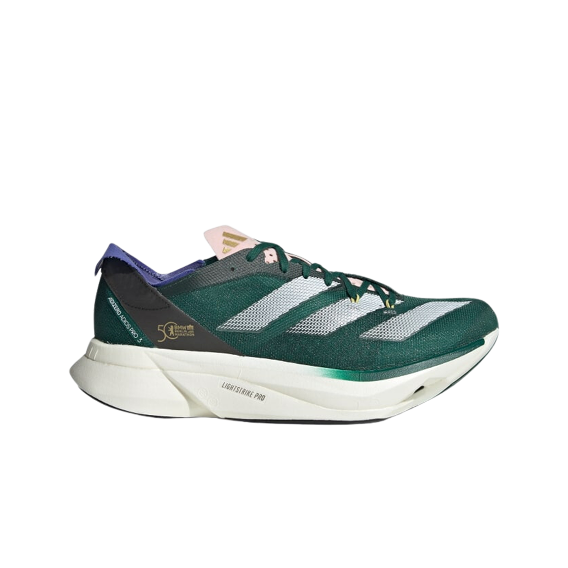 아디다스 아디제로 아디오스 프로 3 컬리지에이트 그린 클라우드 화이트(Adidas Adizero Adios Pro 3 Collegiate Green Cloud White)