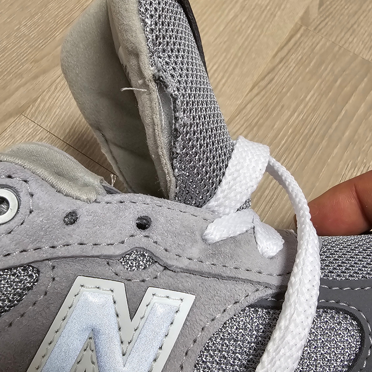 (W) New Balance 993 Made in USA Grey - B Standard 착용 스타일