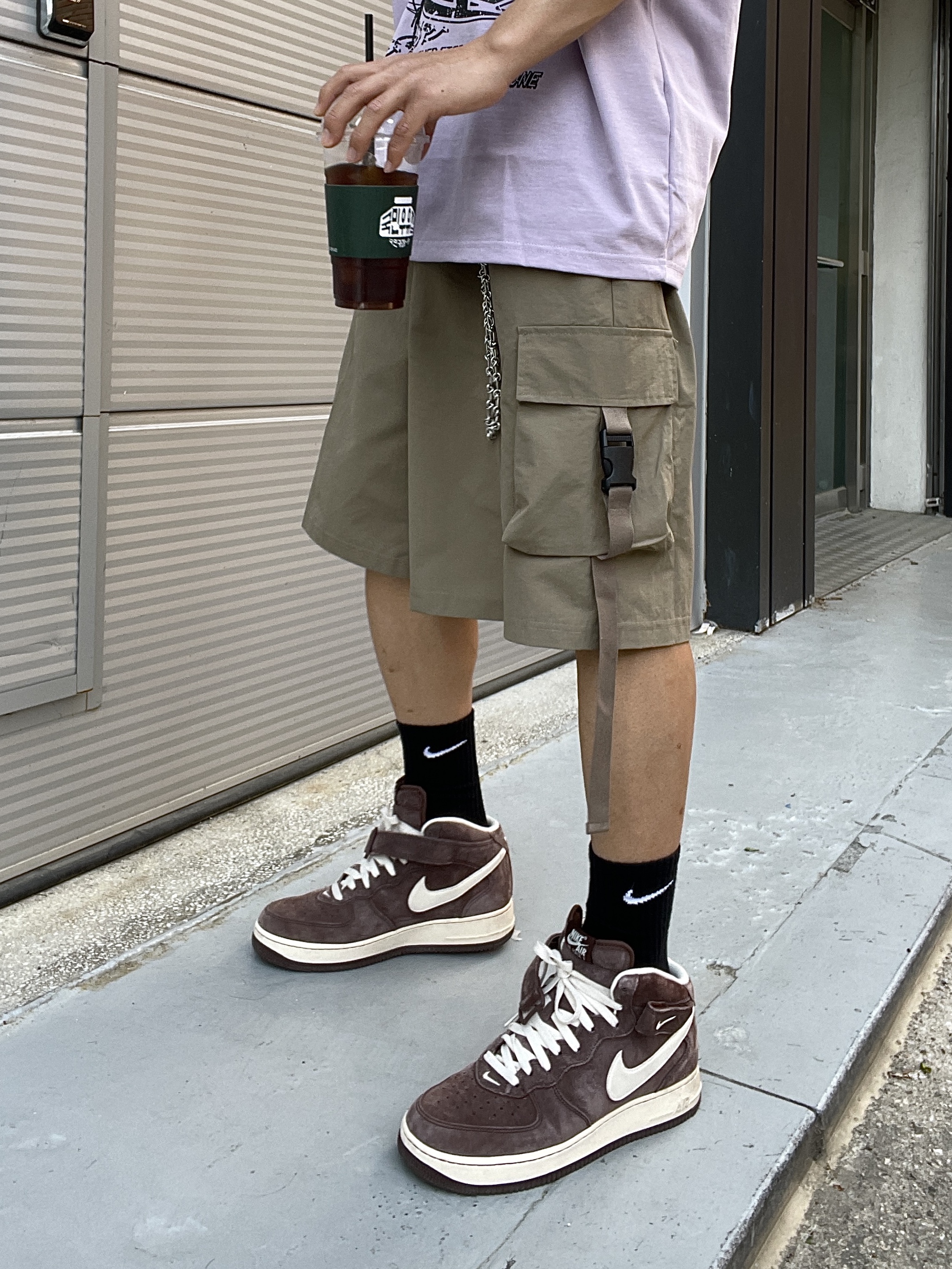 Dickies Unlined Eisenhower Jacket Regular Black, Nike Air Force 1 Mid '07 QS Chocolate 착용 스타일 - 3