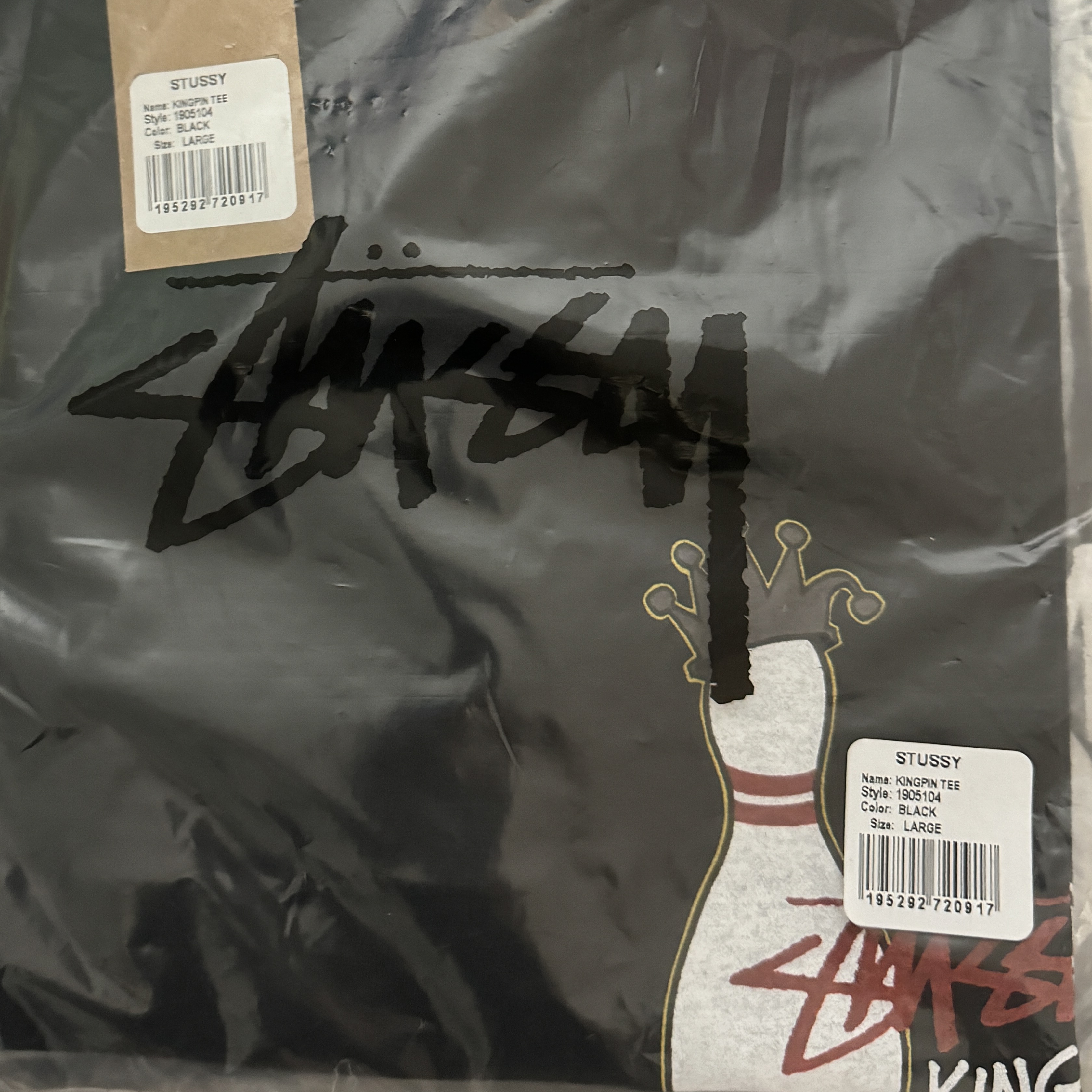 Stussy Kingpin T-Shirt Black 착용 스타일