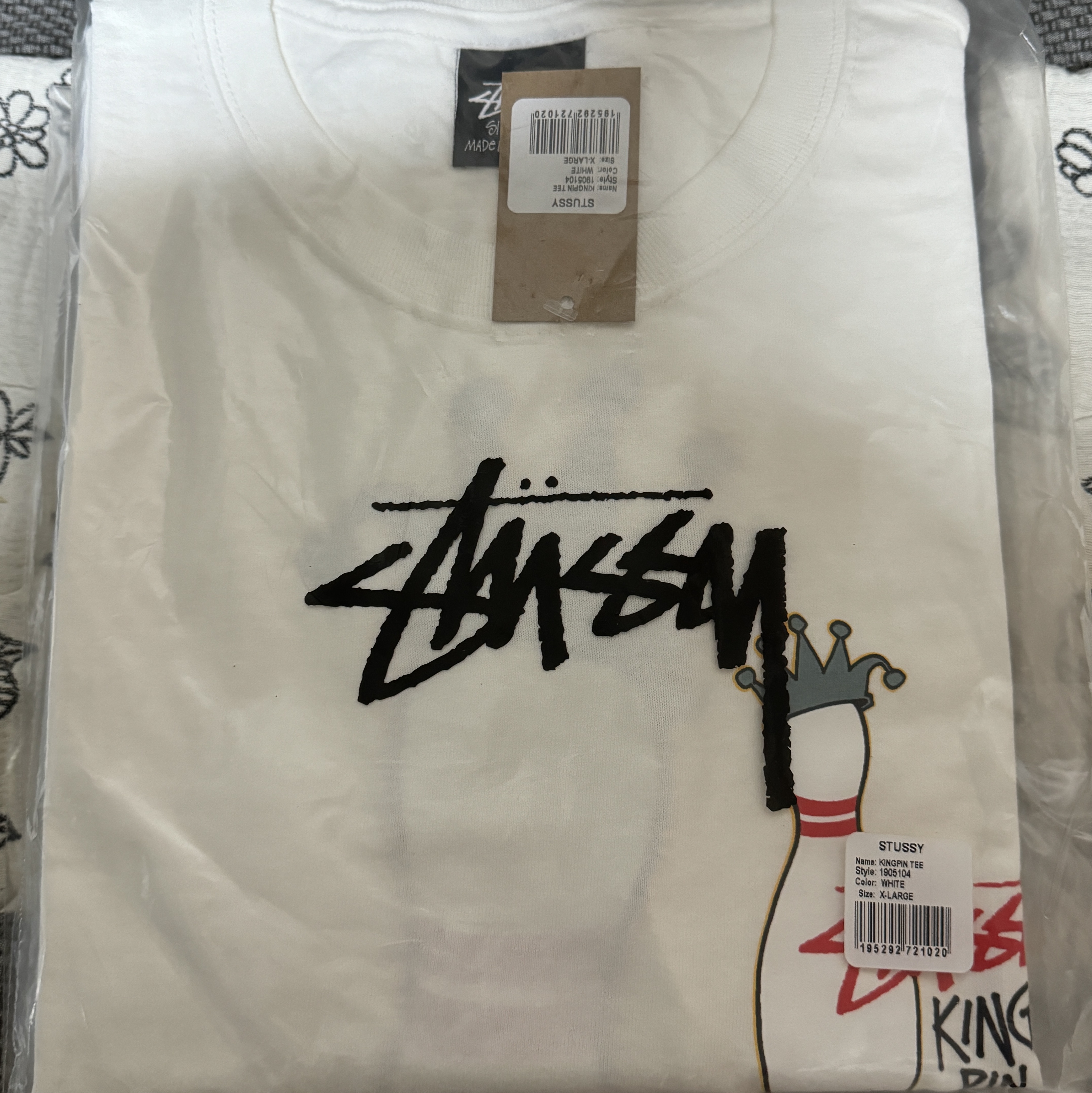 Stussy Kingpin T-Shirt White 착용 스타일