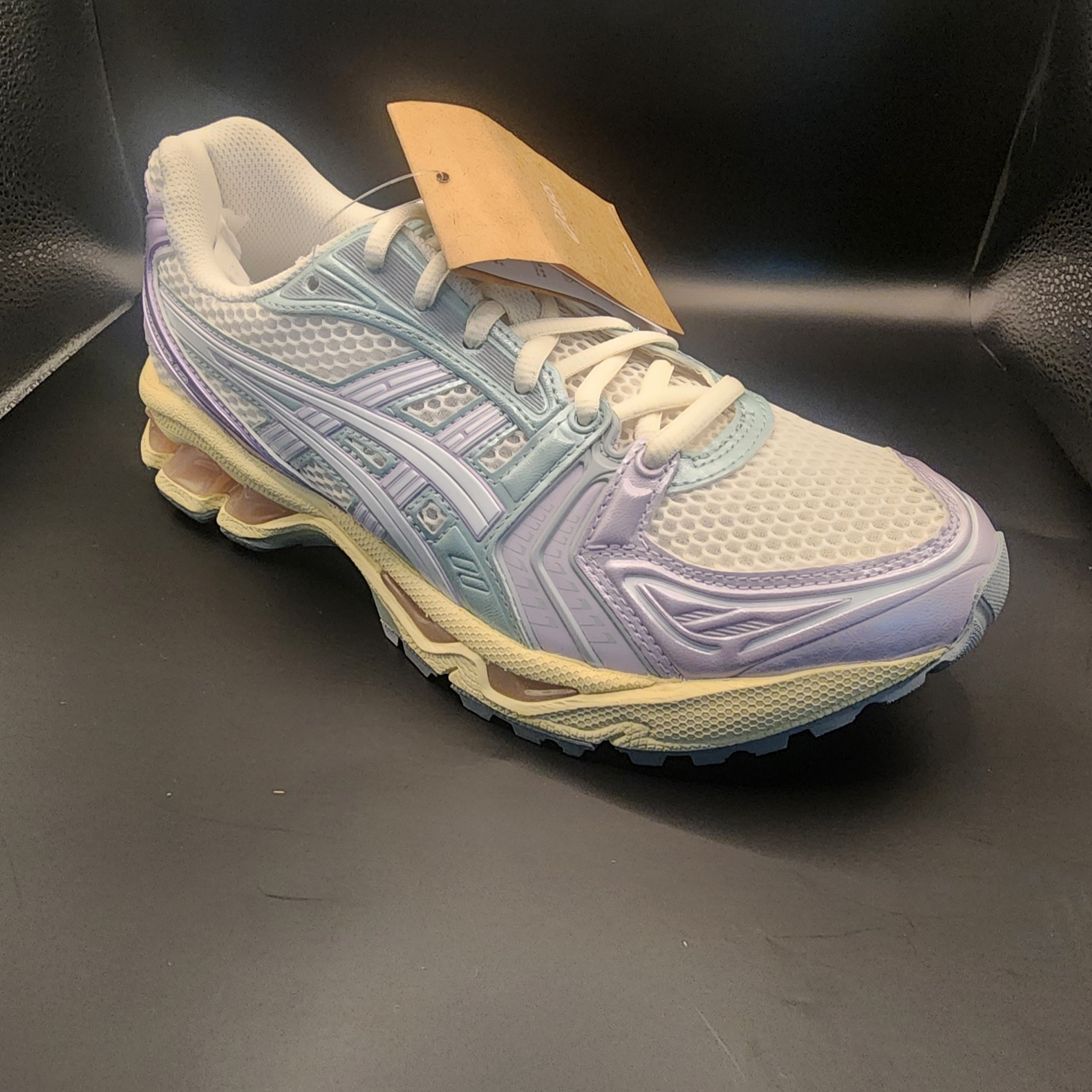 Asics Gel-Kayano 14 Cream Dusk Violet 착용 스타일 - 9