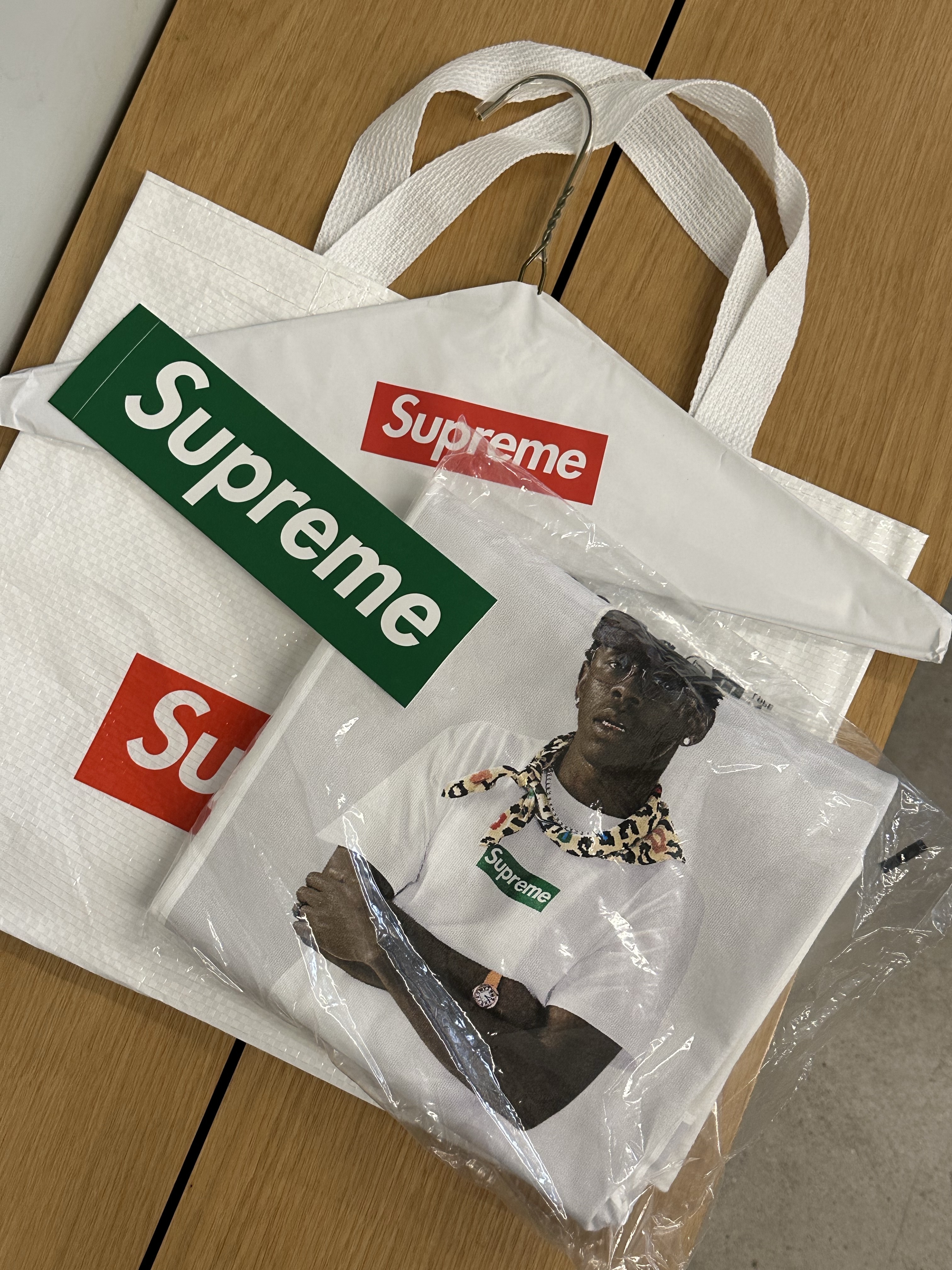 Supreme Tyler The Creator T-Shirt White - 24FW 착용 스타일 - 1