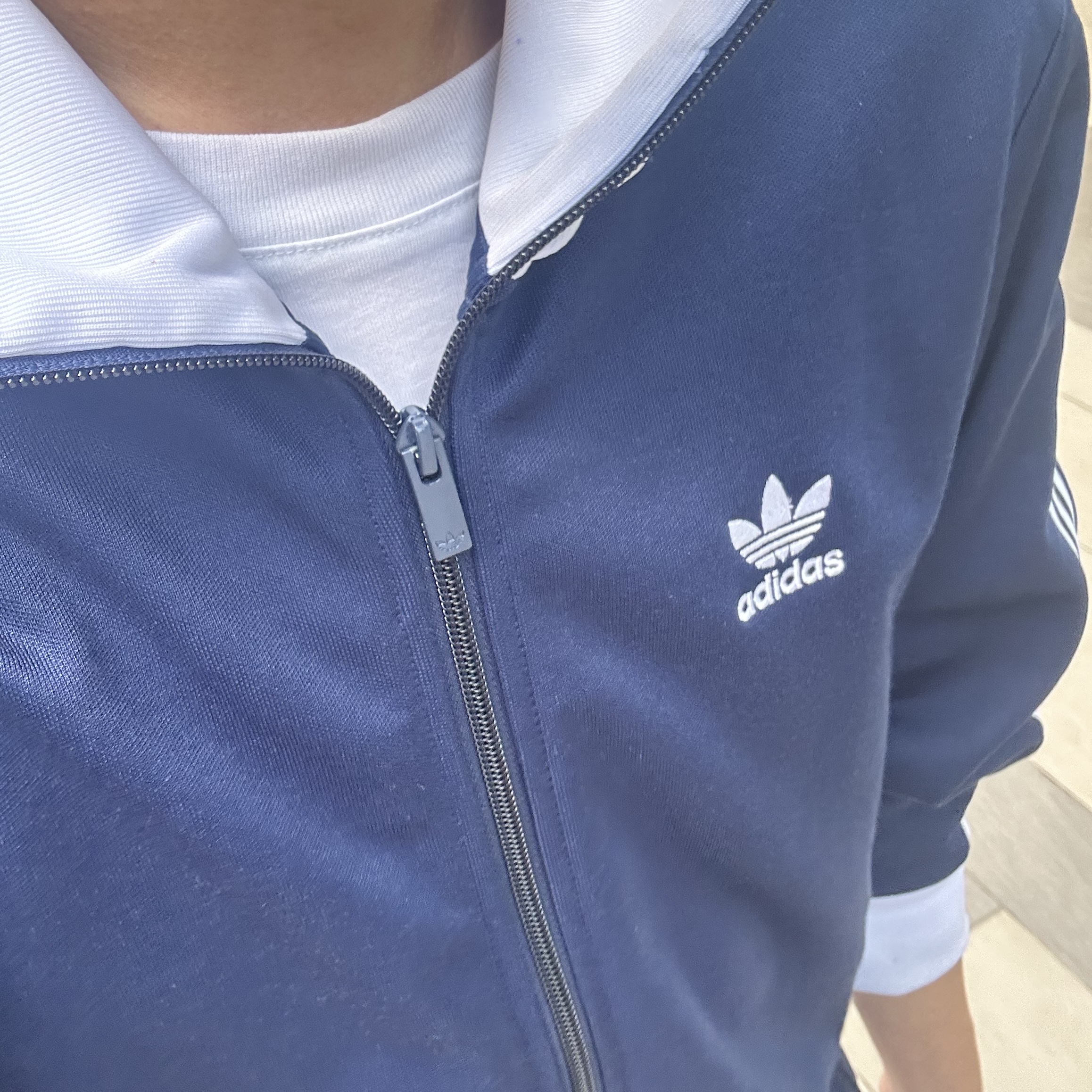 Adidas Adicolor Classic Beckenbauer Track Top Night Indigo - KR Sizing 착용 스타일