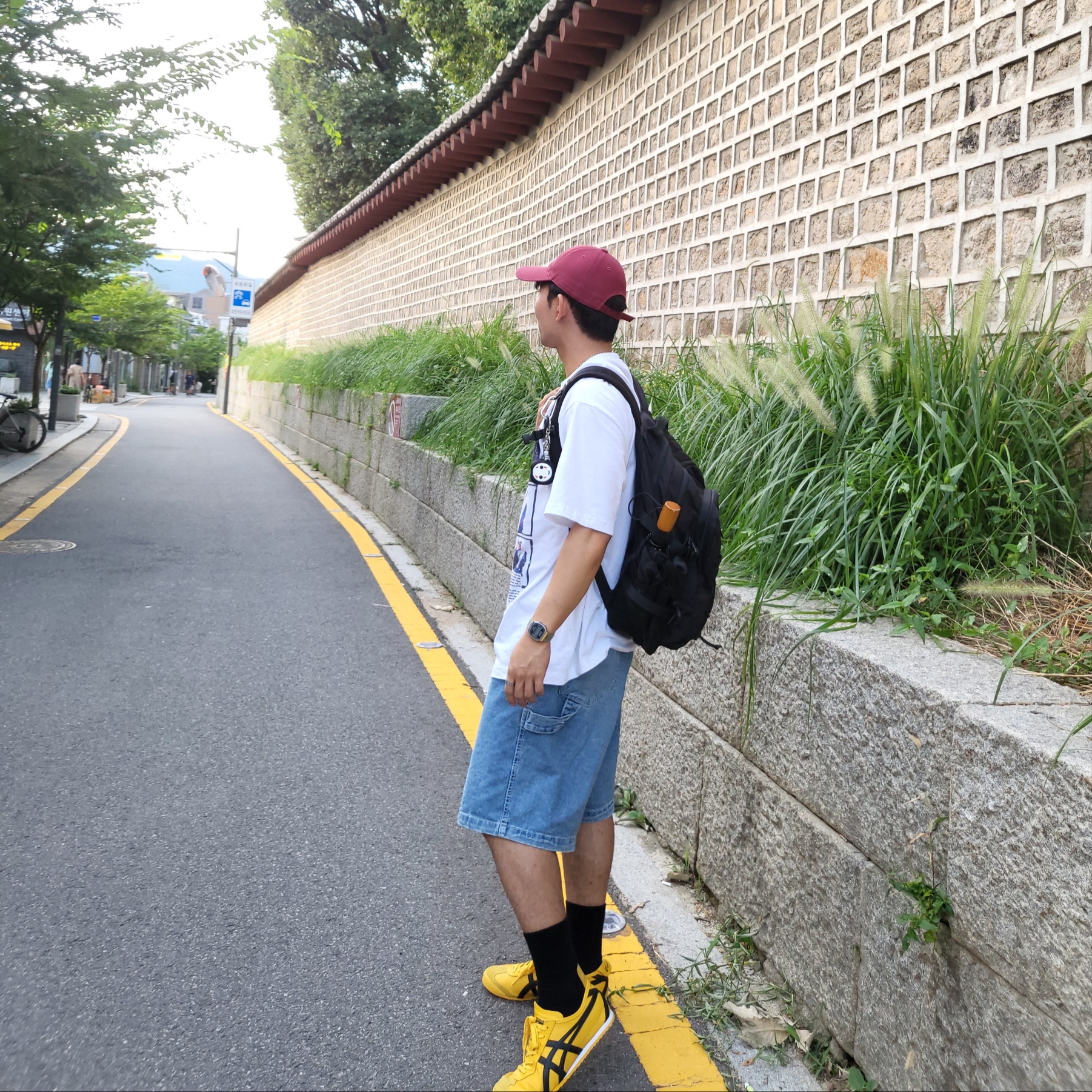 Onitsuka Tiger Mexico 66 Yellow Black 착용 스타일